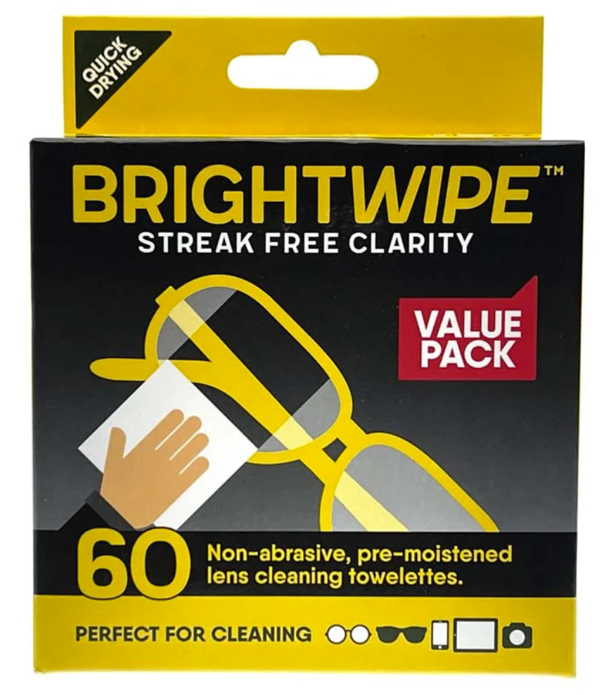 BRIGHTWIPE LENS WIPE 60 PACK