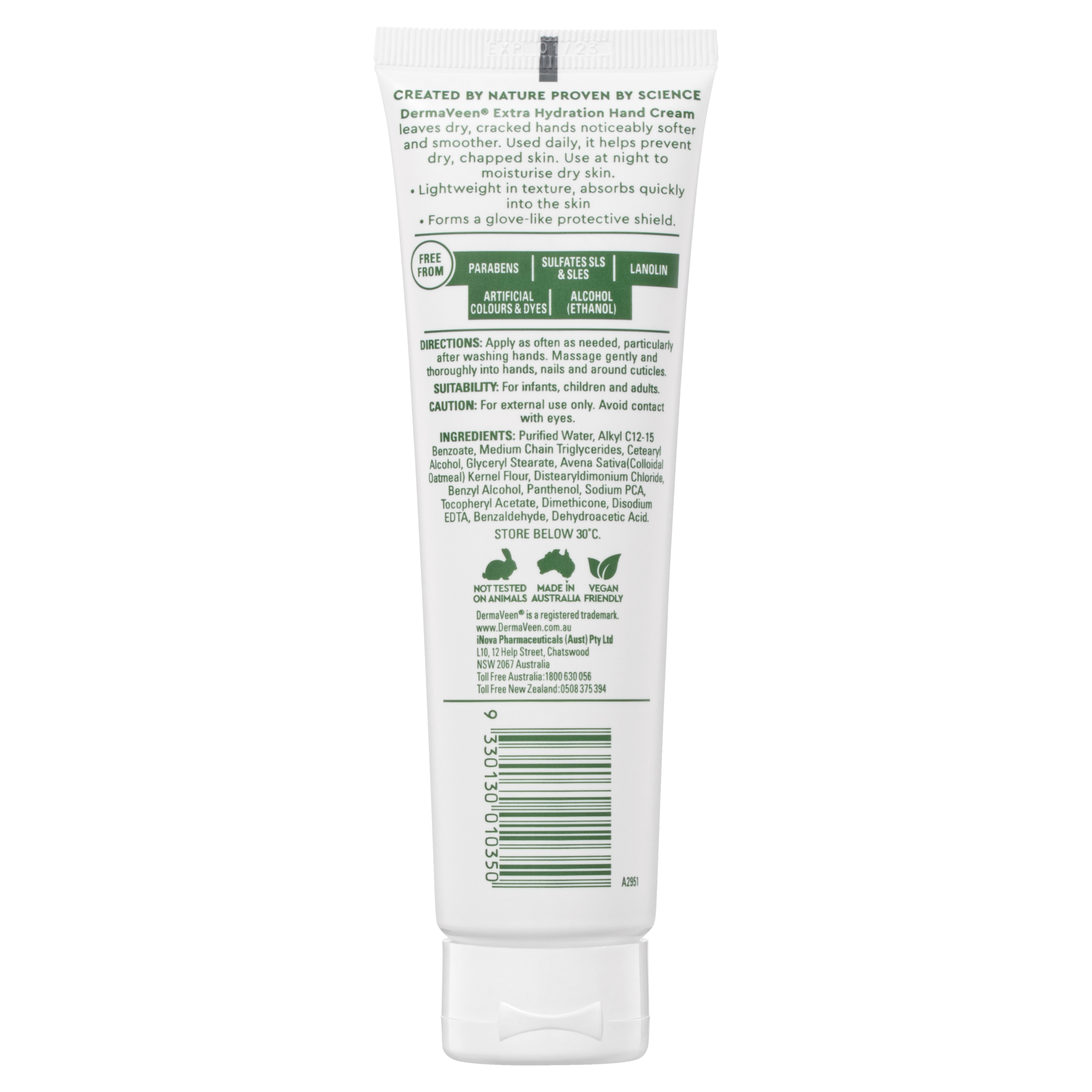 DERMAVEEN EXTRA HYDRATION HAND CREAM 100G - Image 2
