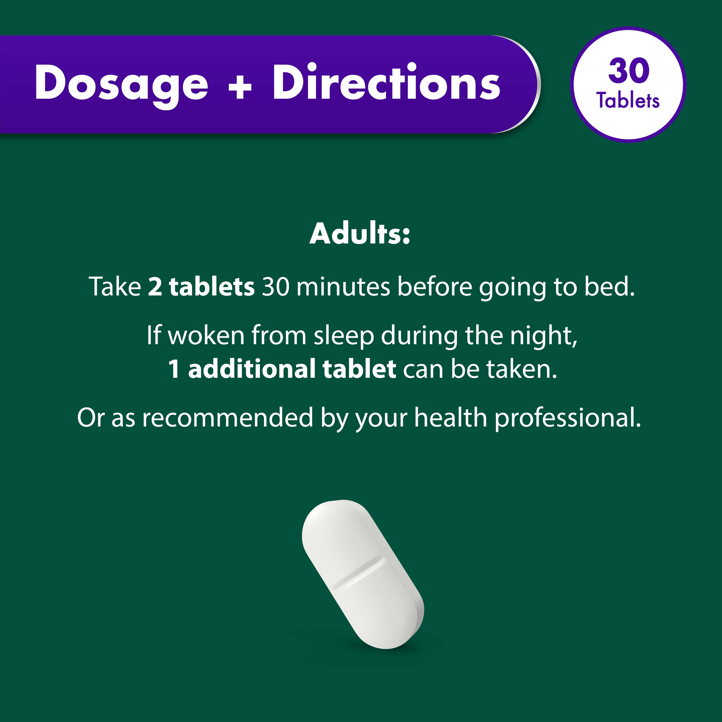 NATURES OWN COMPLETE SLEEP ADVANCED 30 TABLETS - Image 7