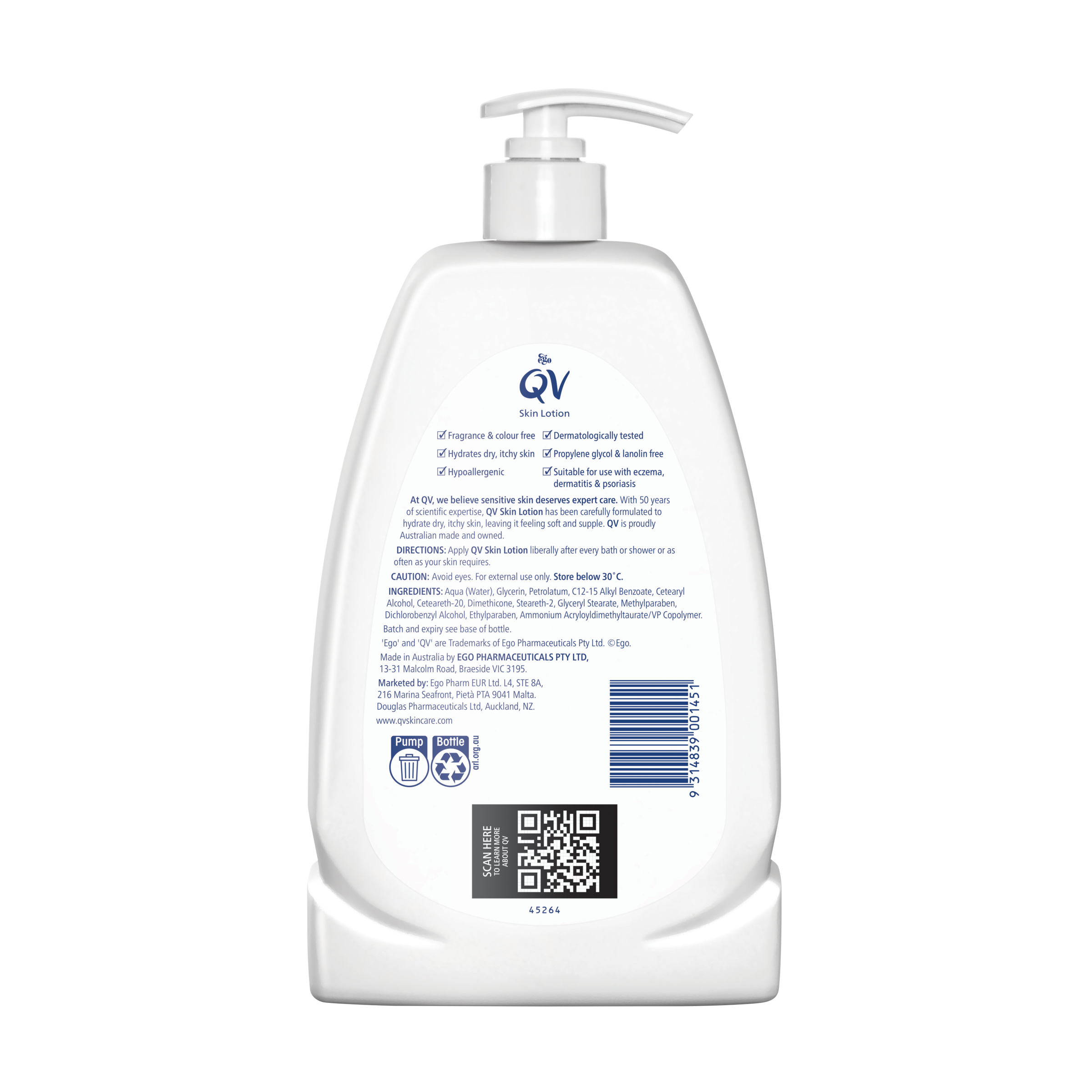 EGO QV SKIN LOTION 1 LITRE - Image 2