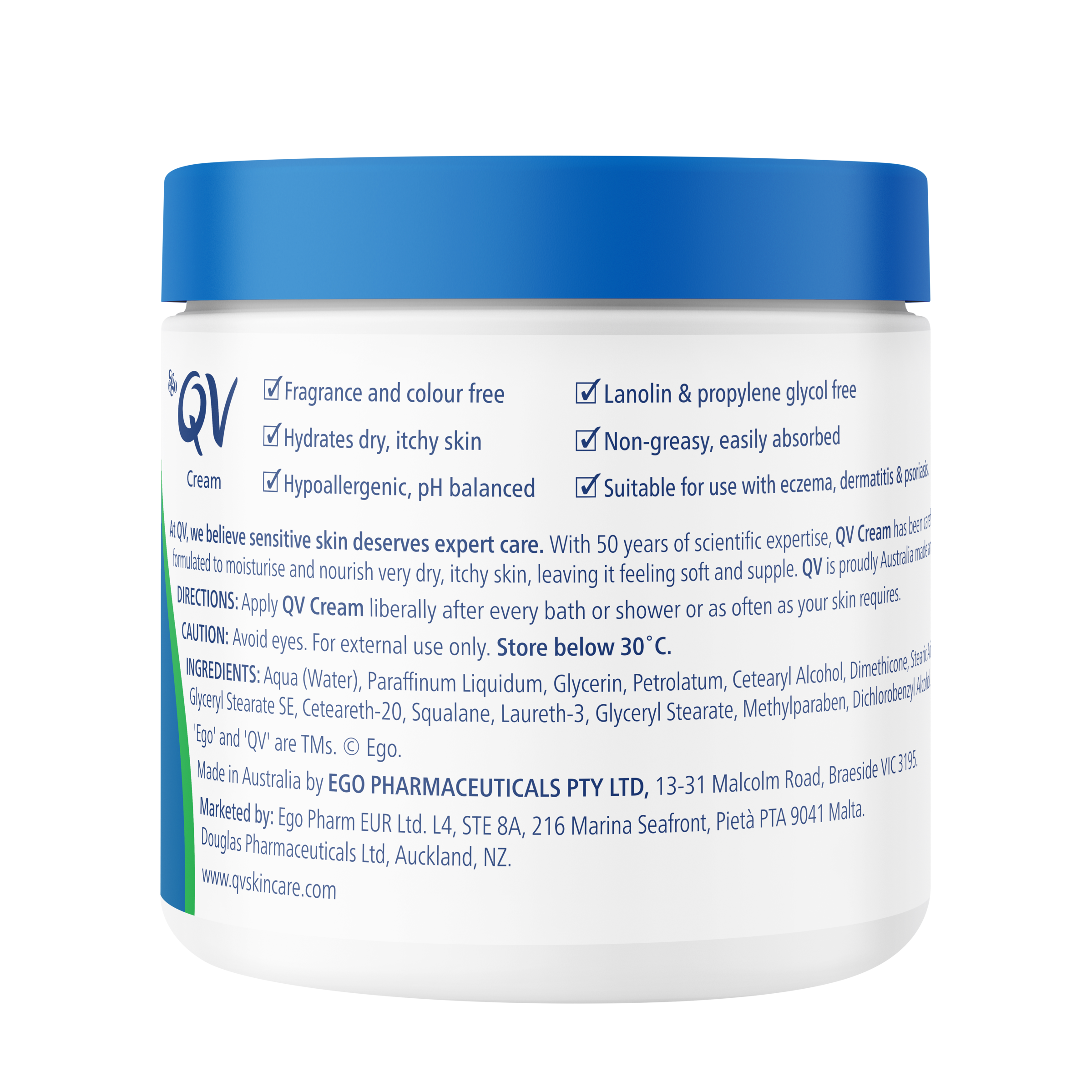 EGO QV CREAM 250G - Image 2