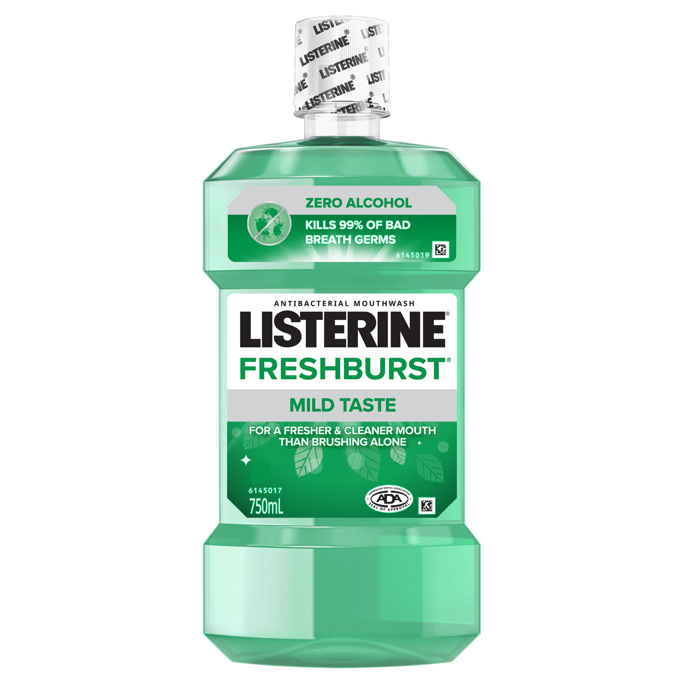 LISTERINE MOUTHWASH FRESHBURST ZERO 750ML