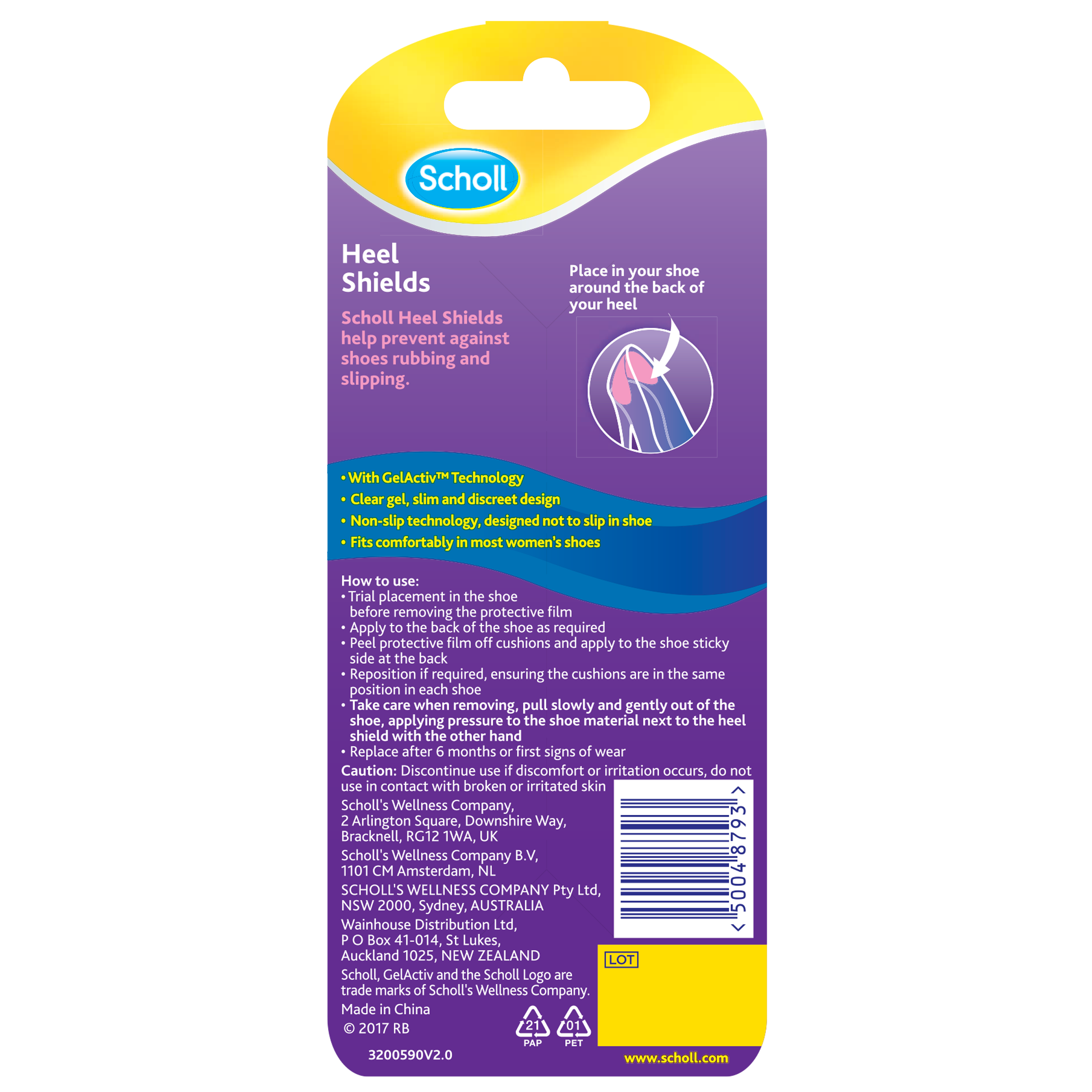 SCHOLL PARTY FEET GEL HEEL SHIELDS 1 PAIR - Image 9