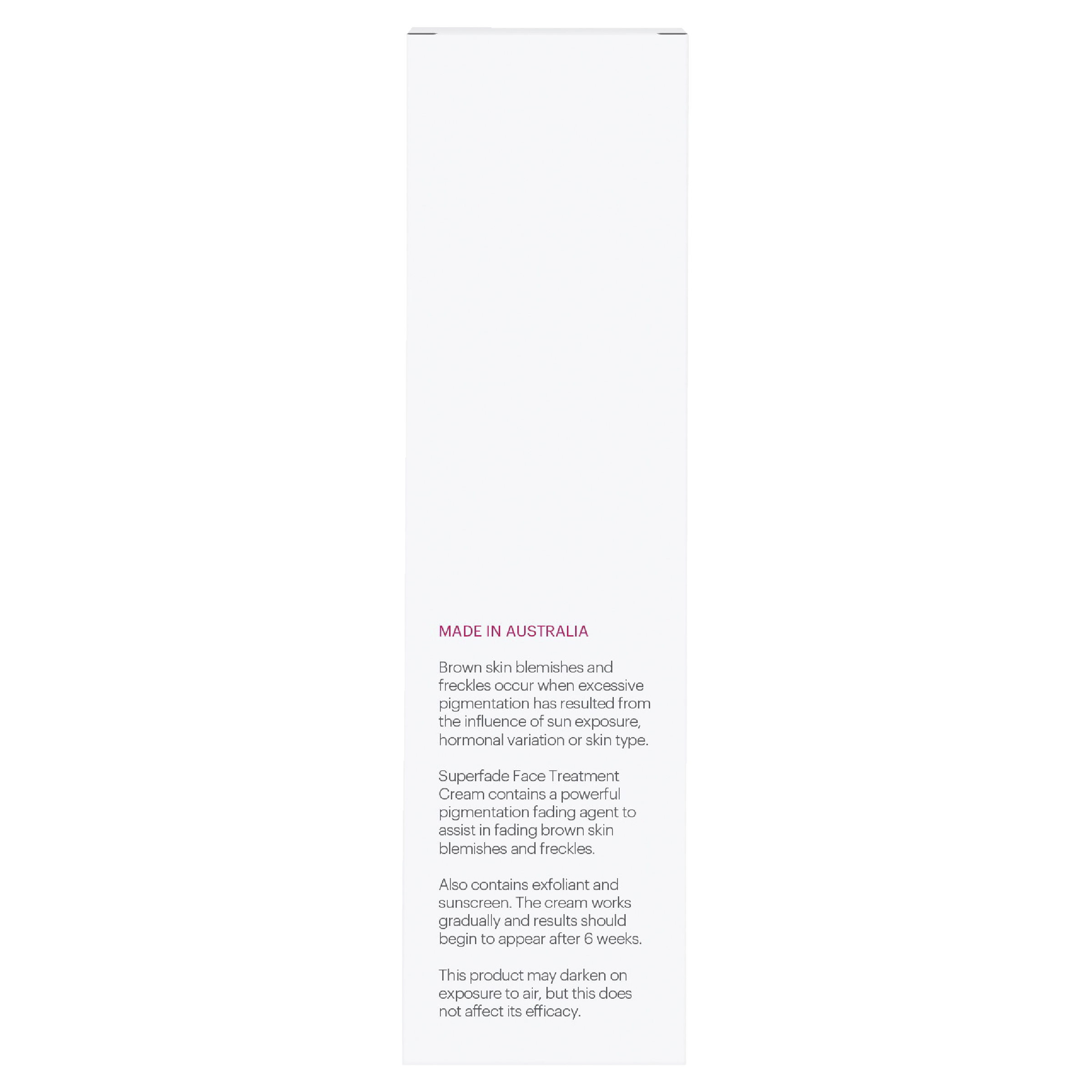 PLUNKETTS SUPERFADE FACE TREATMENT CREAM 40ML - Image 3