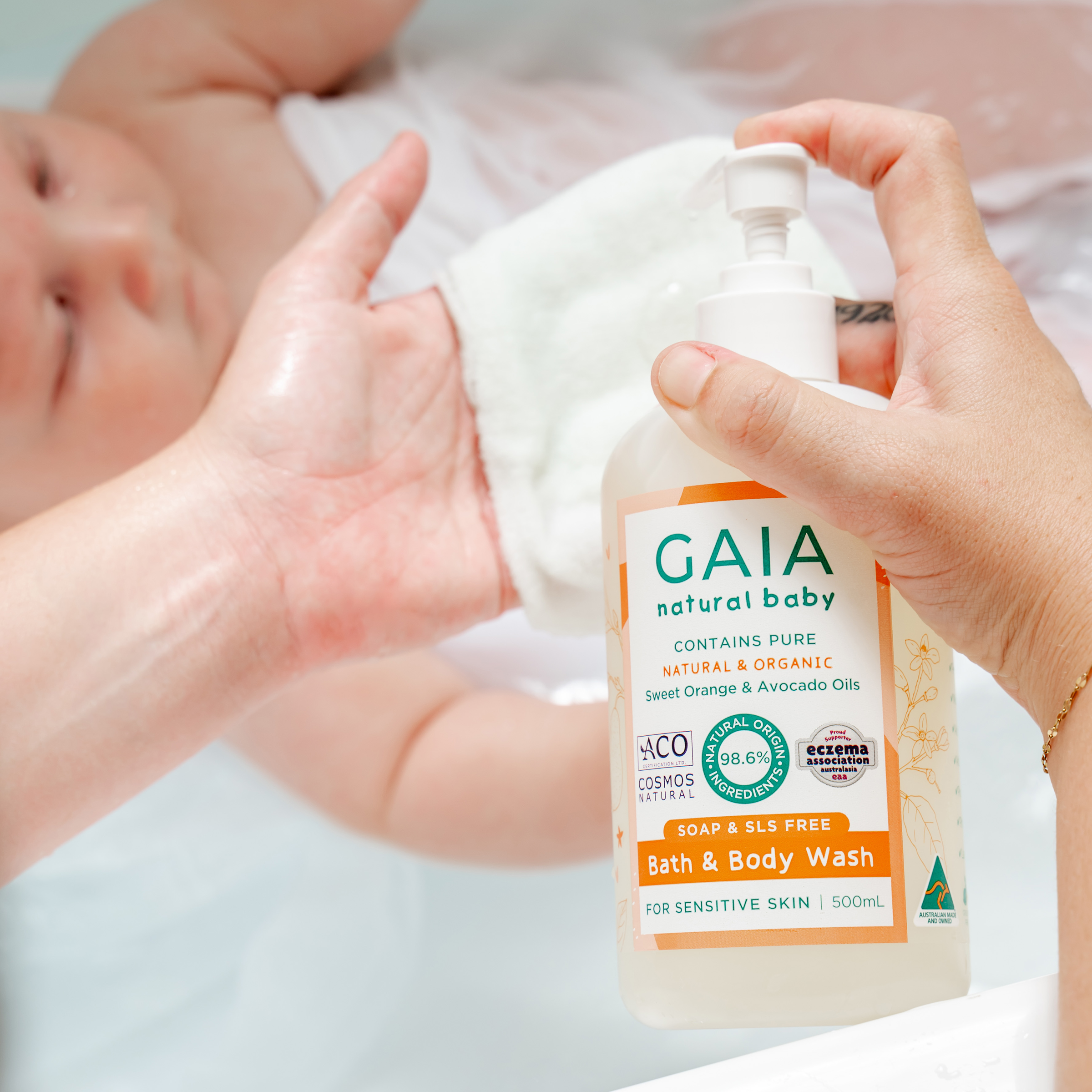 GAIA NATURALS BABY BATH & BODY WASH 500ML - Image 5