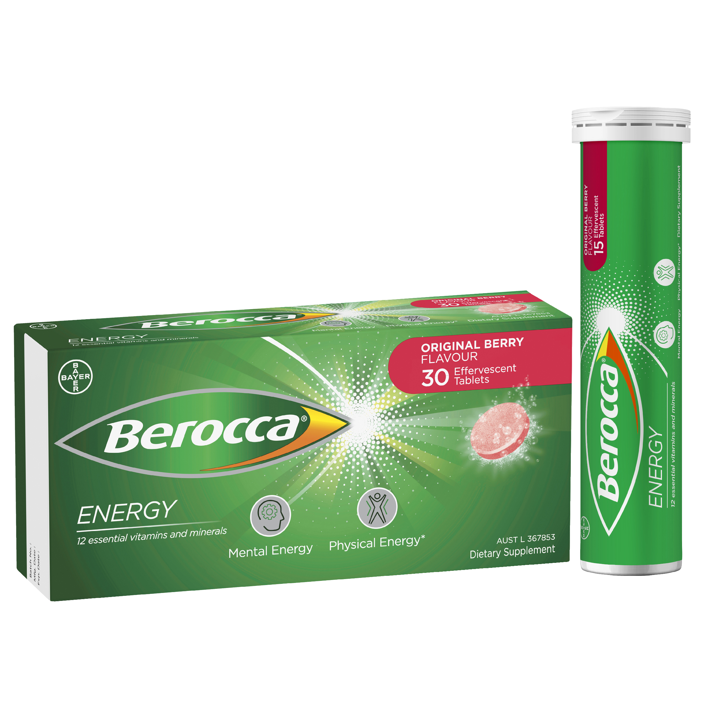 BEROCCA EFFERVESCENT ORIGINAL BERRY 30 TABLETS - Image 9