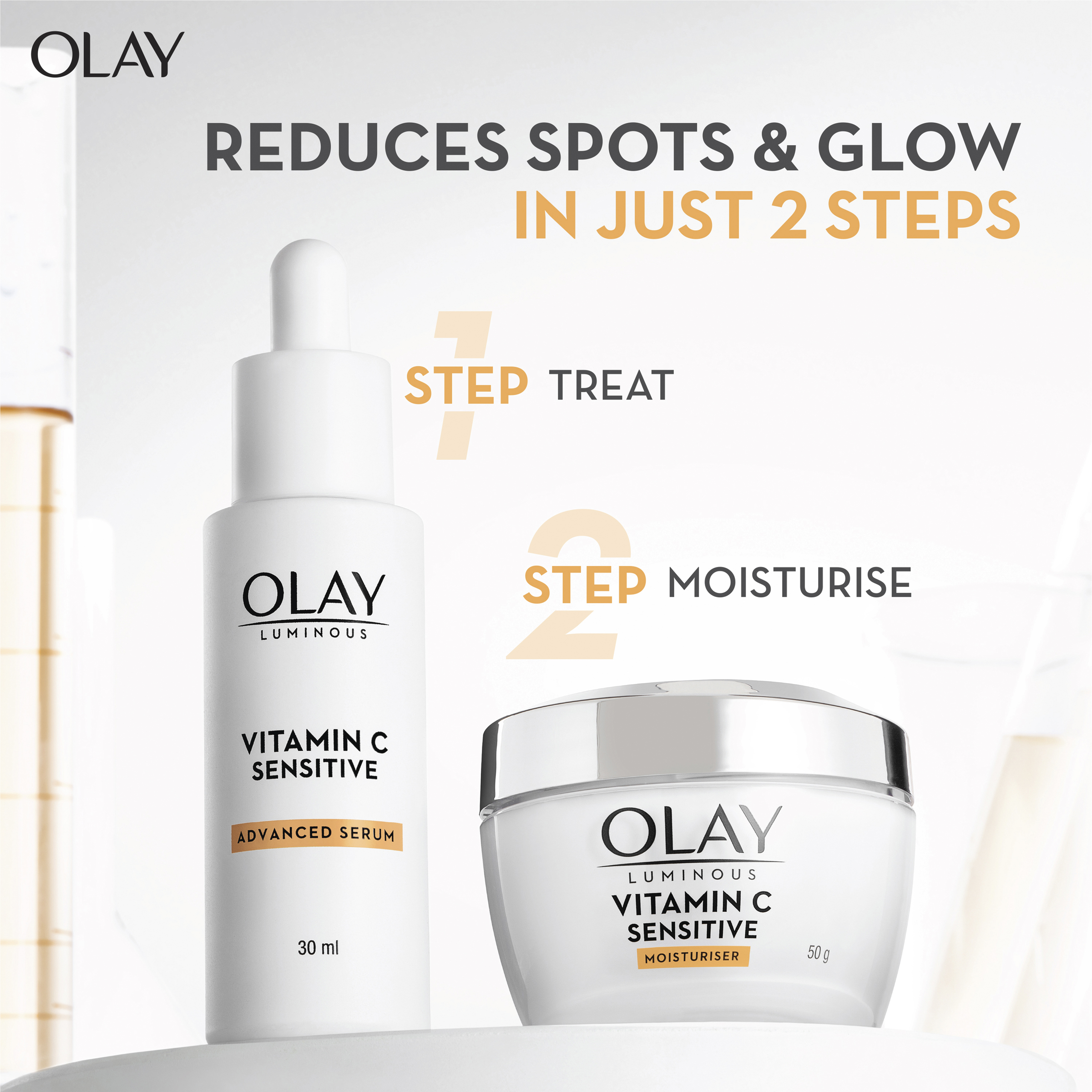 OLAY LUMINOUS VITAMIN C SENSITIVE BRIGHTENING MOISTURISER 50 - Image 11