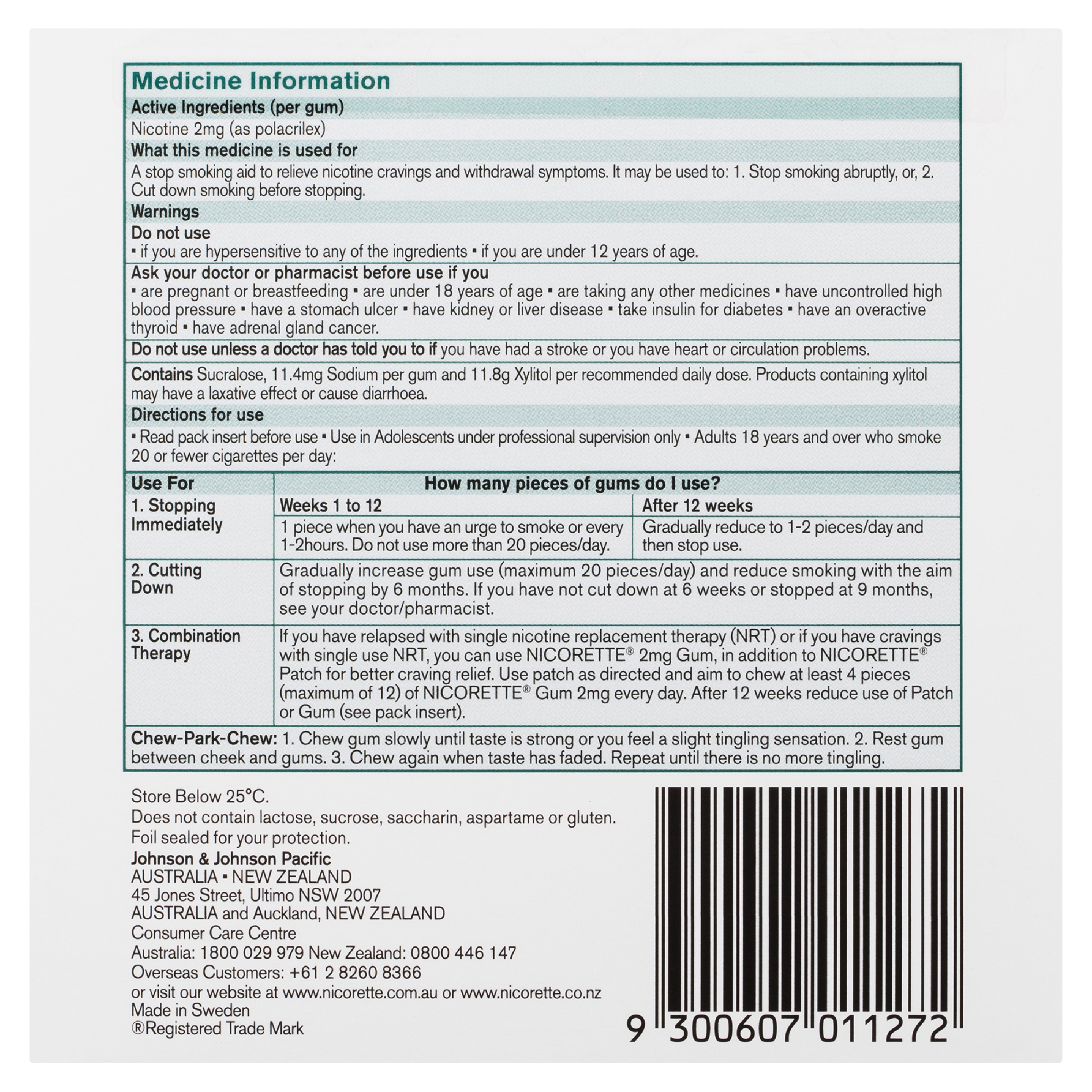 NICORETTE ICY MINT 2MG GUM 150 PACK - Image 4