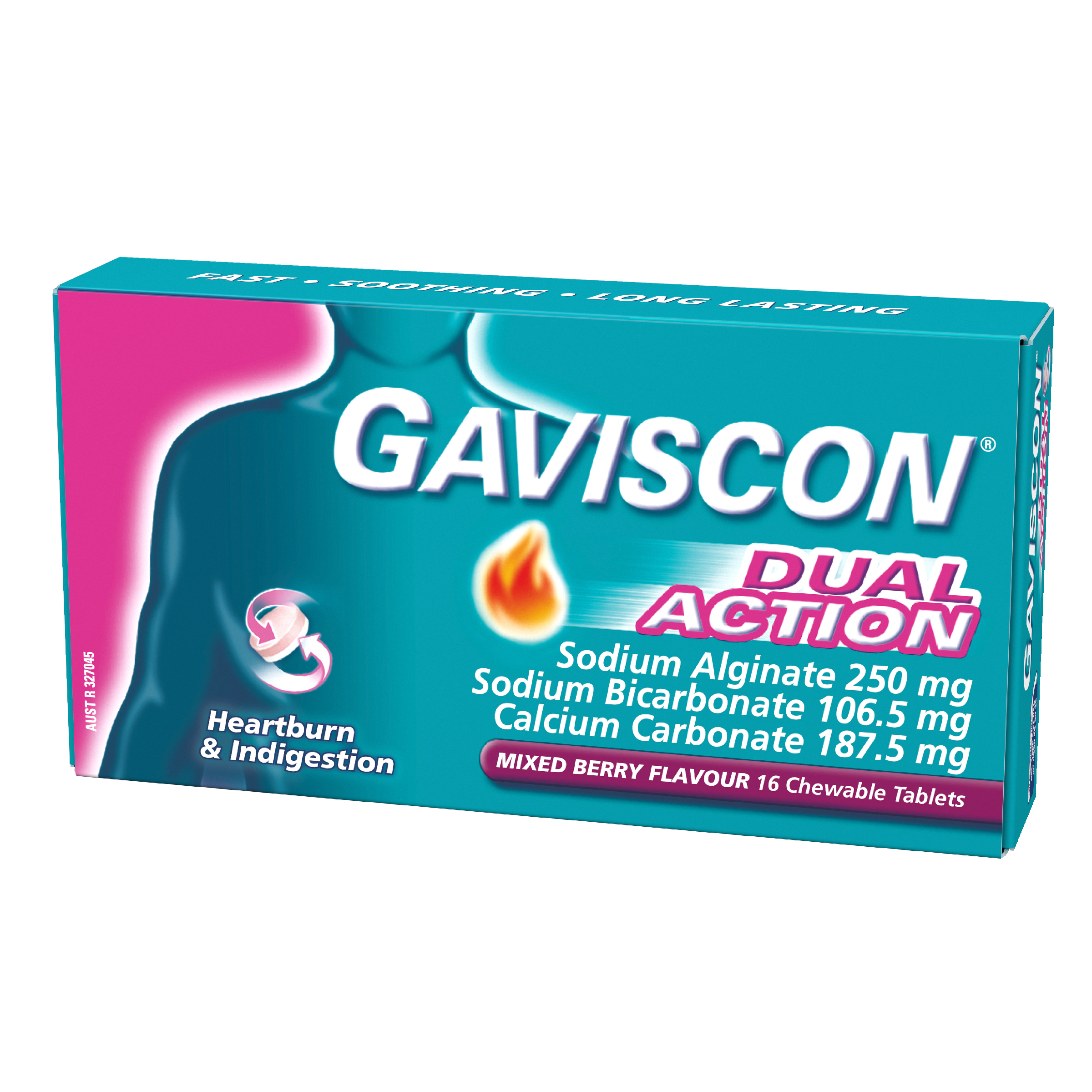 GAVISCON DUAL ACTION MIXED BERRY 16 TABLETS - Image 9