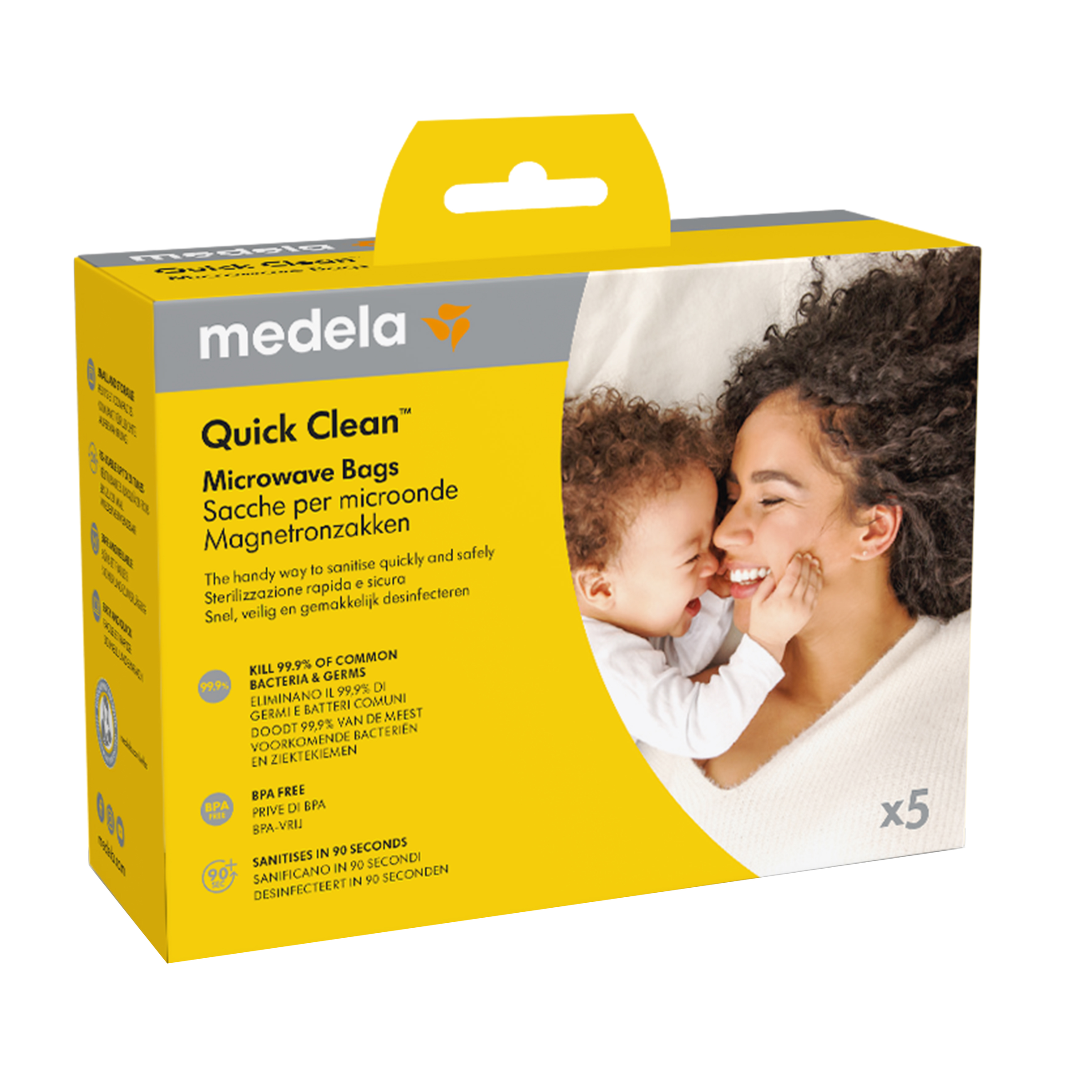 MEDELA QUICK CLEAN MICRO-STEAM BAGS 5 PACK
