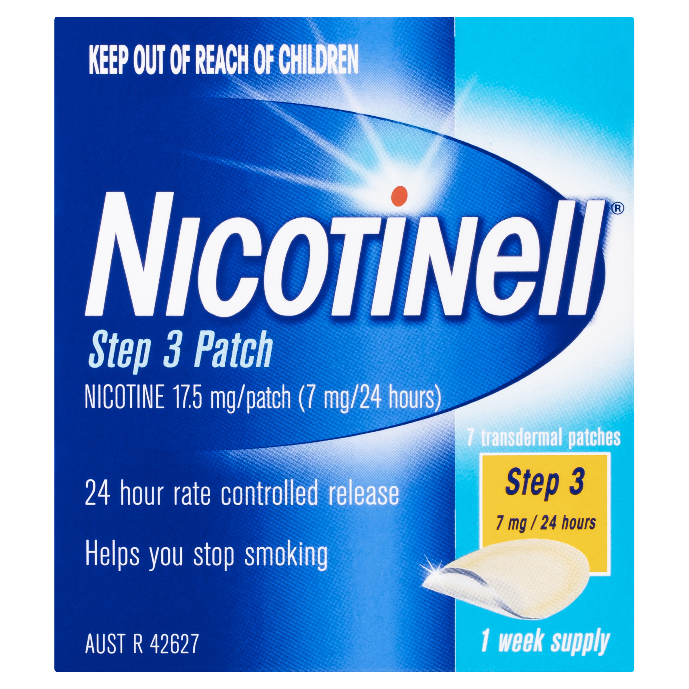 NICOTINELL STEP 3 7MG PATCHES 7 PACK - Image 2