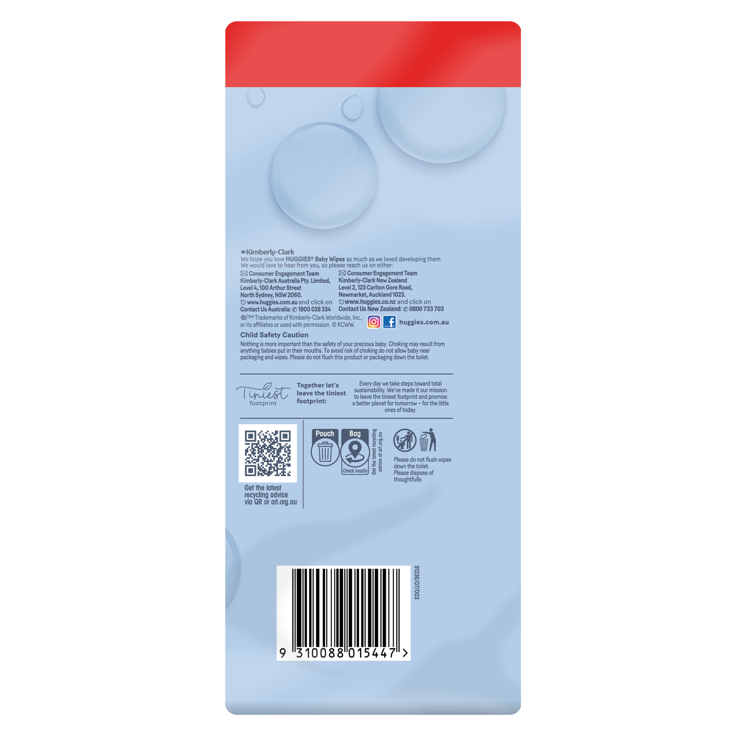 HUGGIES 99% PURIFIED WATER BABY WIPES VALUE 216 PACK - Image 3
