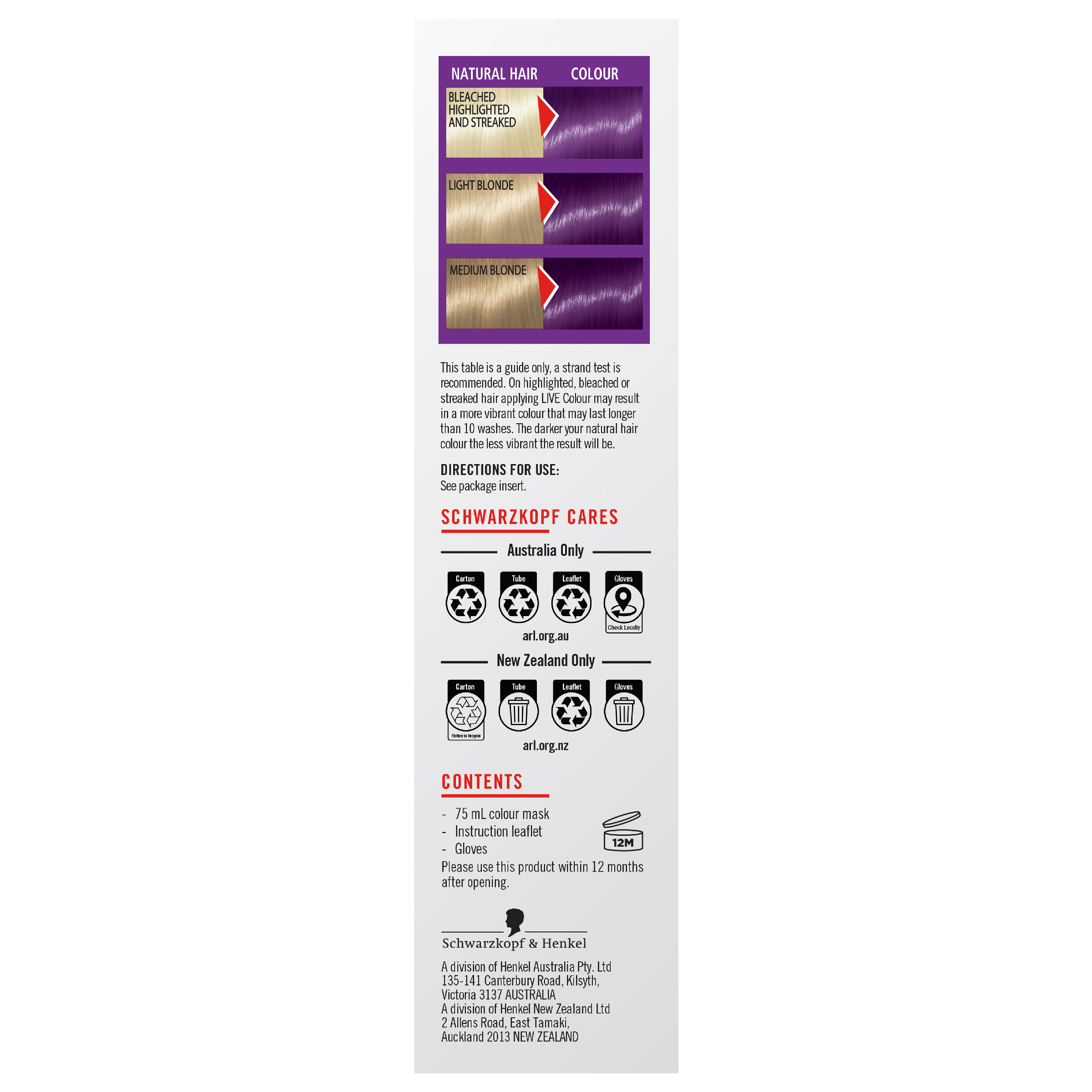 SCHWARZKOPF LIVE COLOUR MAGNETIC PURPLE 75ML - Image 3