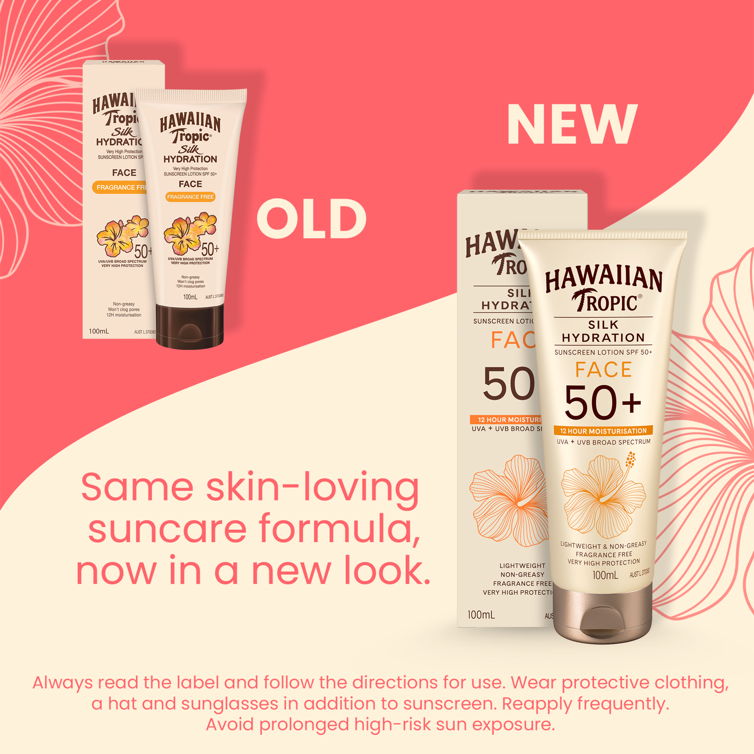 HAWAIIAN TROPIC SILK HYDRATION FRAGRANCE FREE FACE 50+ 100ML - Image 8