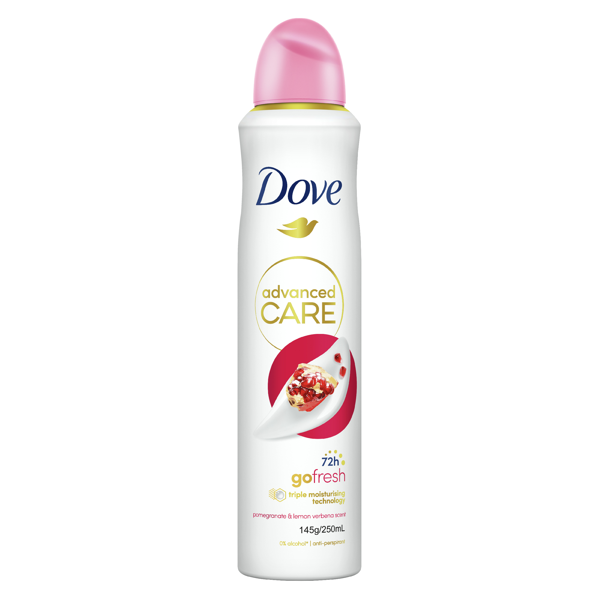 DOVE WOMEN ANTIPERSPIRANT ADVANCE POMEGRANATE & LEMON VERBENA 250ML