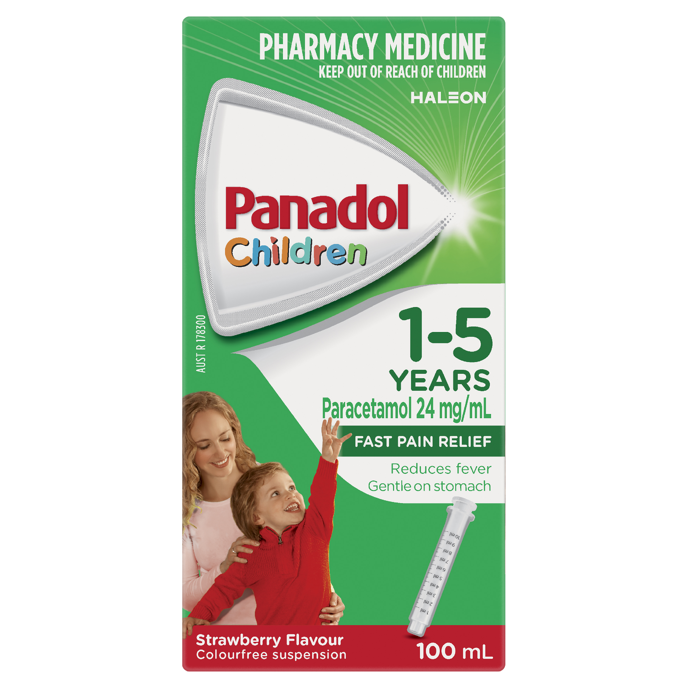 PANADOL CHILDREN 1 YEARS - 5 YEARS STRAWBERRY SUSPENSION 100ML - Image 3