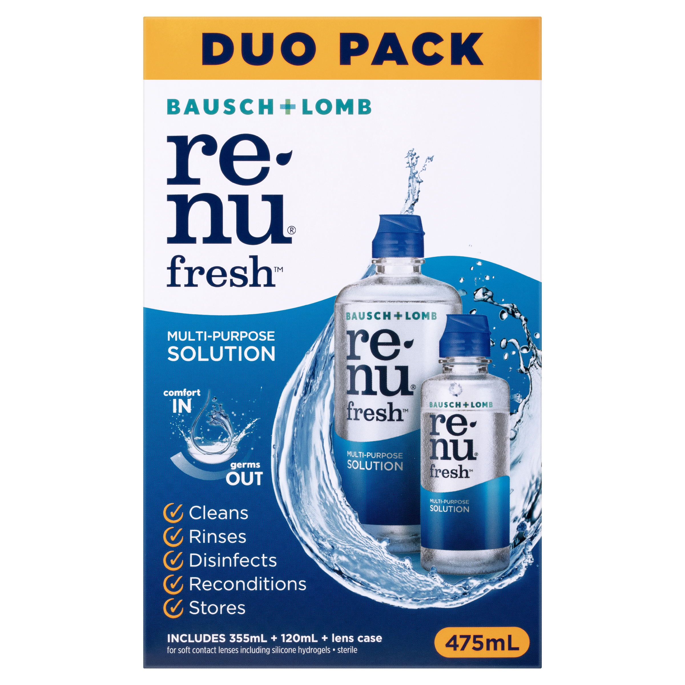 RENU FRESH MULTI-PURPOSE DUO SOLUTION 355ML + 120ML - Image 2