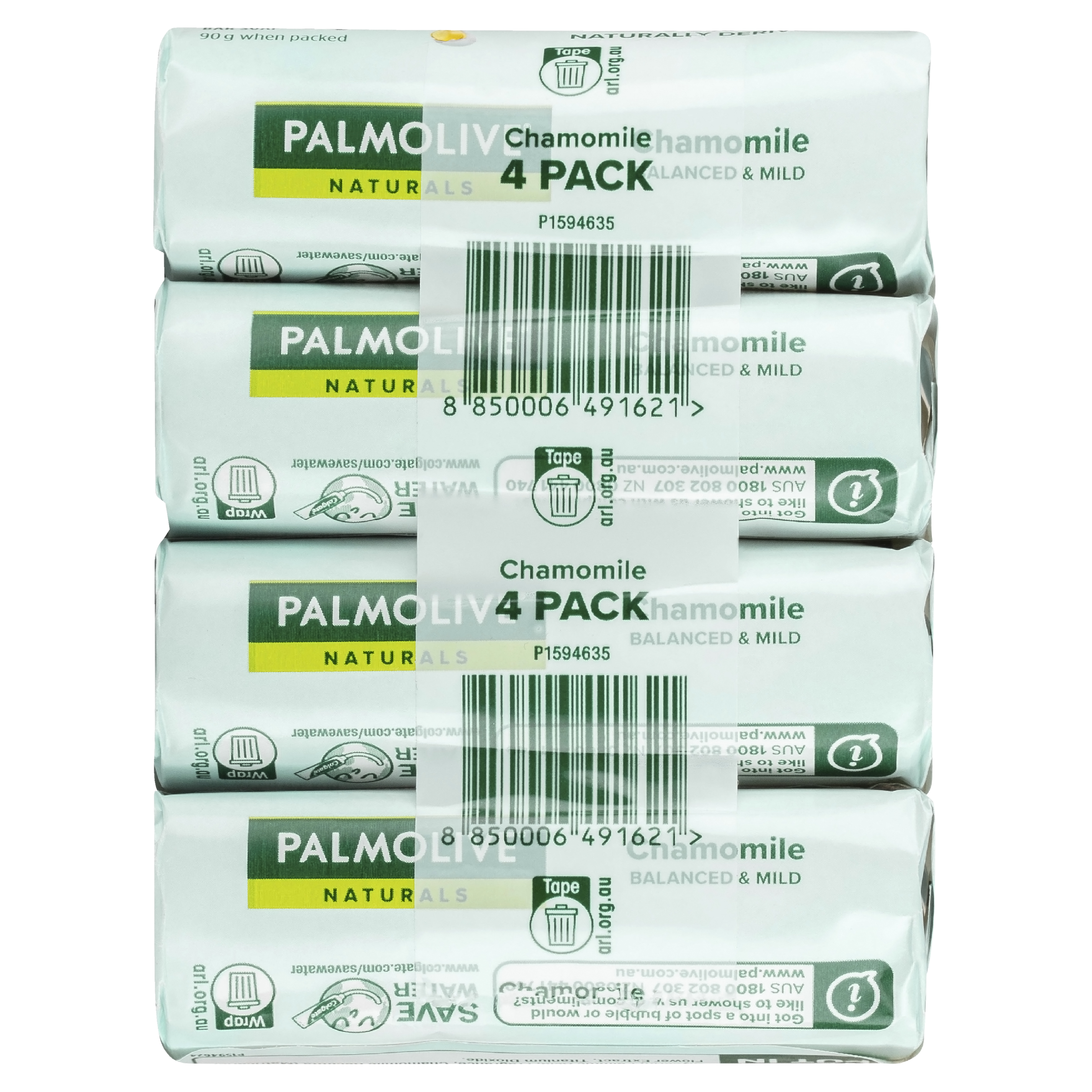 PALMOLIVE NATURALS BODY SOAP CHAMOMILE EXTRACTS 90G 4 PACK - Image 8
