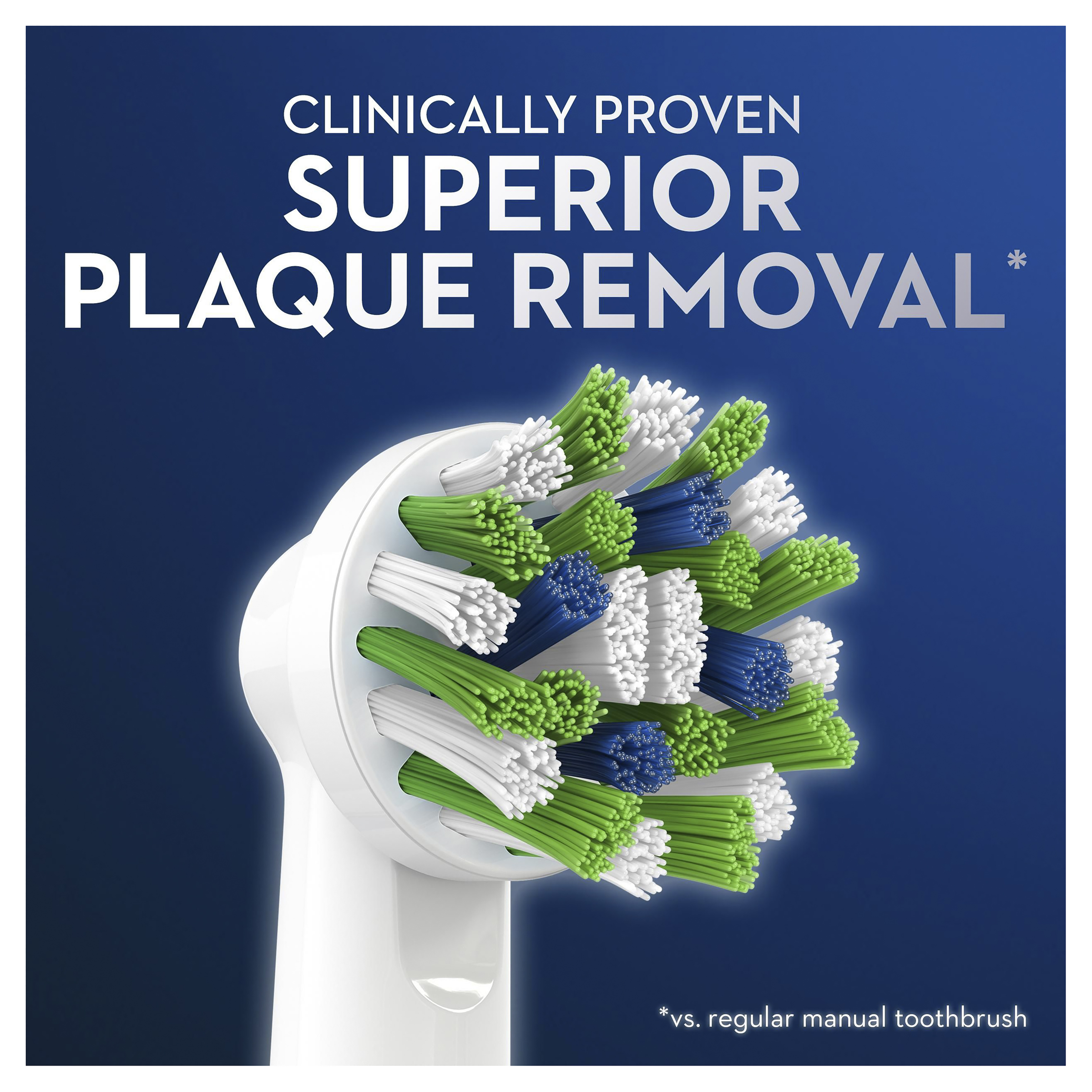ORAL-B VITALITY+ POWER BRUSH HEADS CROSS ACTION 3 PACK - Image 3