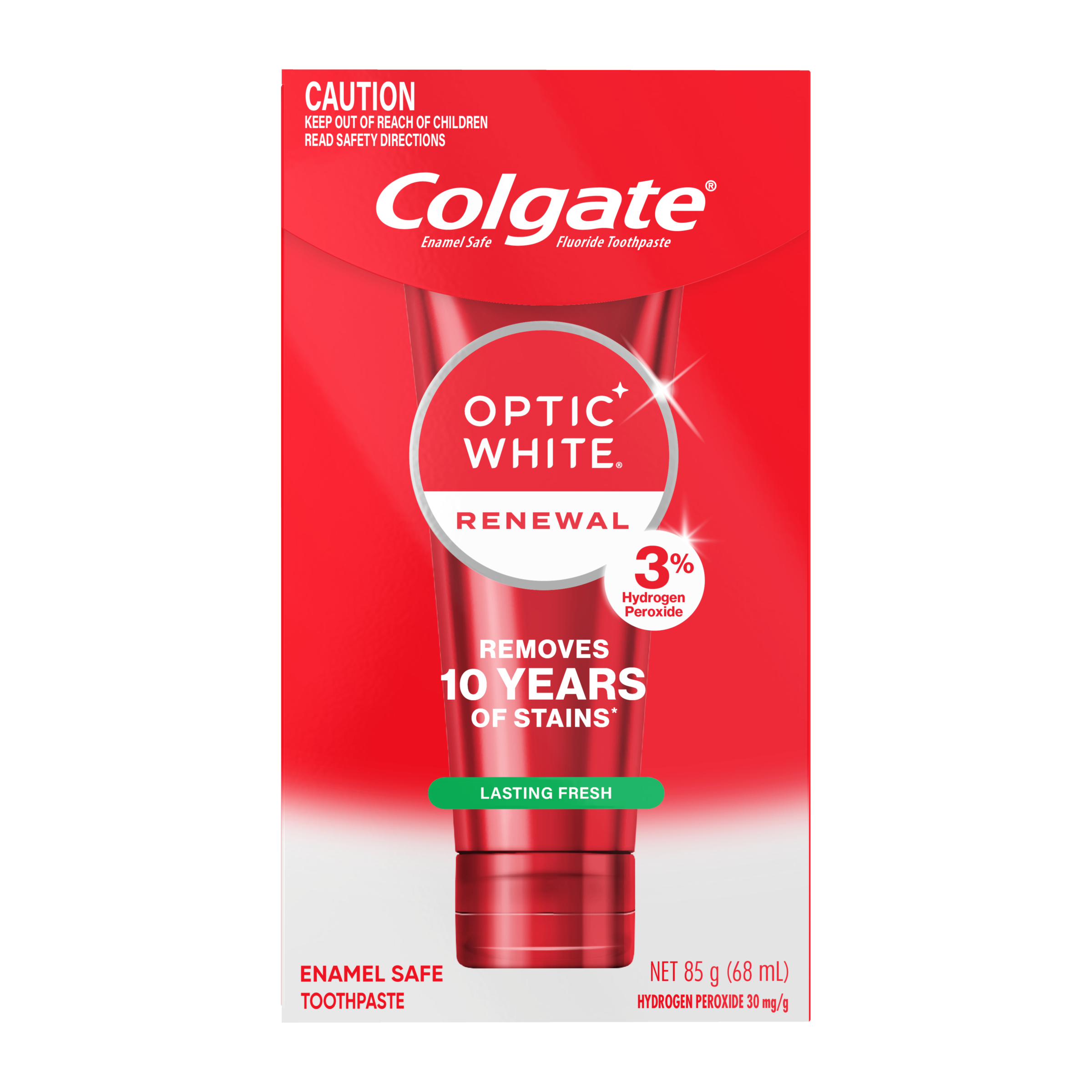 COLGATE TOOTHPASTE OPTIC WHITE LASTING FRESH 85G - Image 2