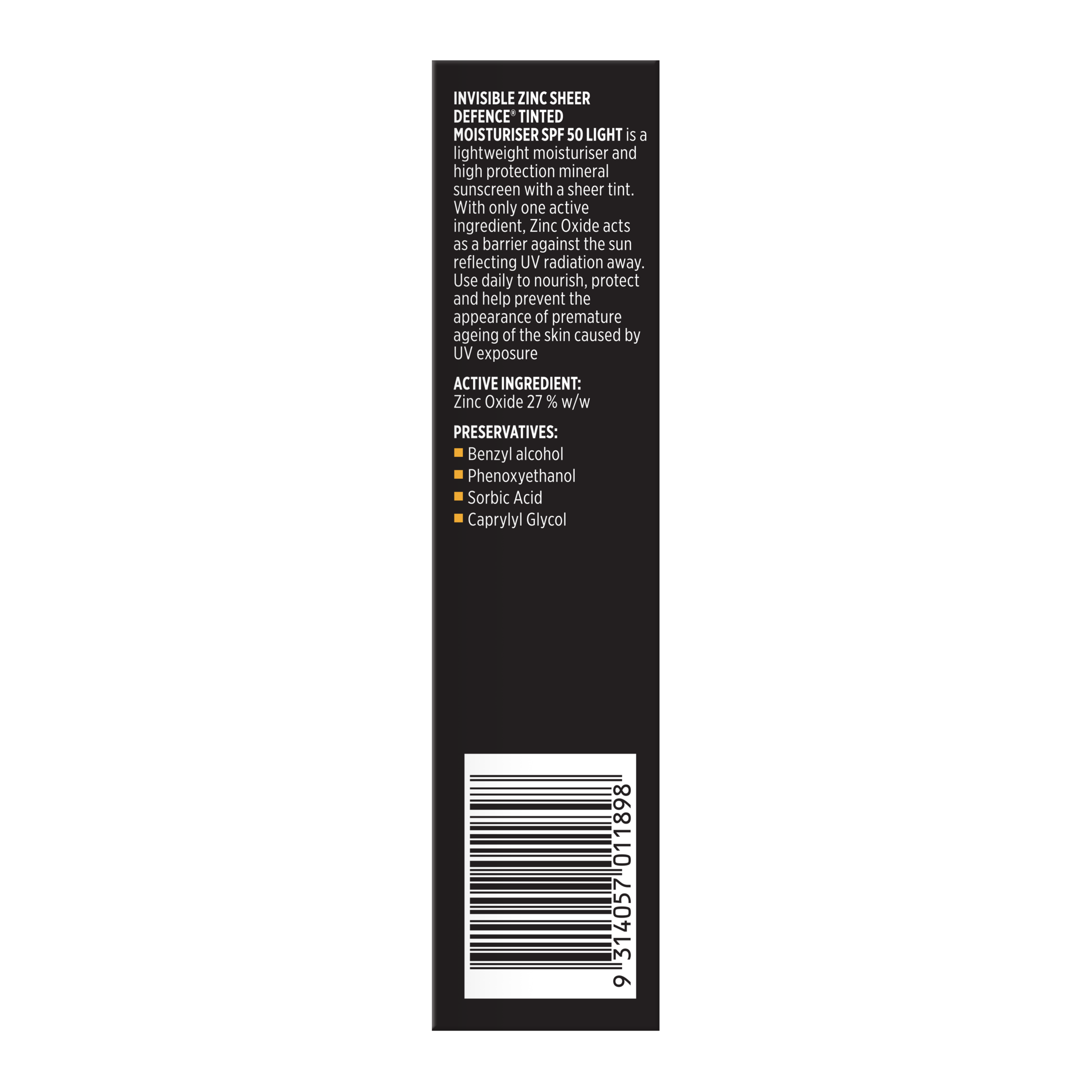 INVISIBLE ZINC SHEER DEFENCE TINTED LIGHT SUNSCREEN SPF50+ 50G - Image 4
