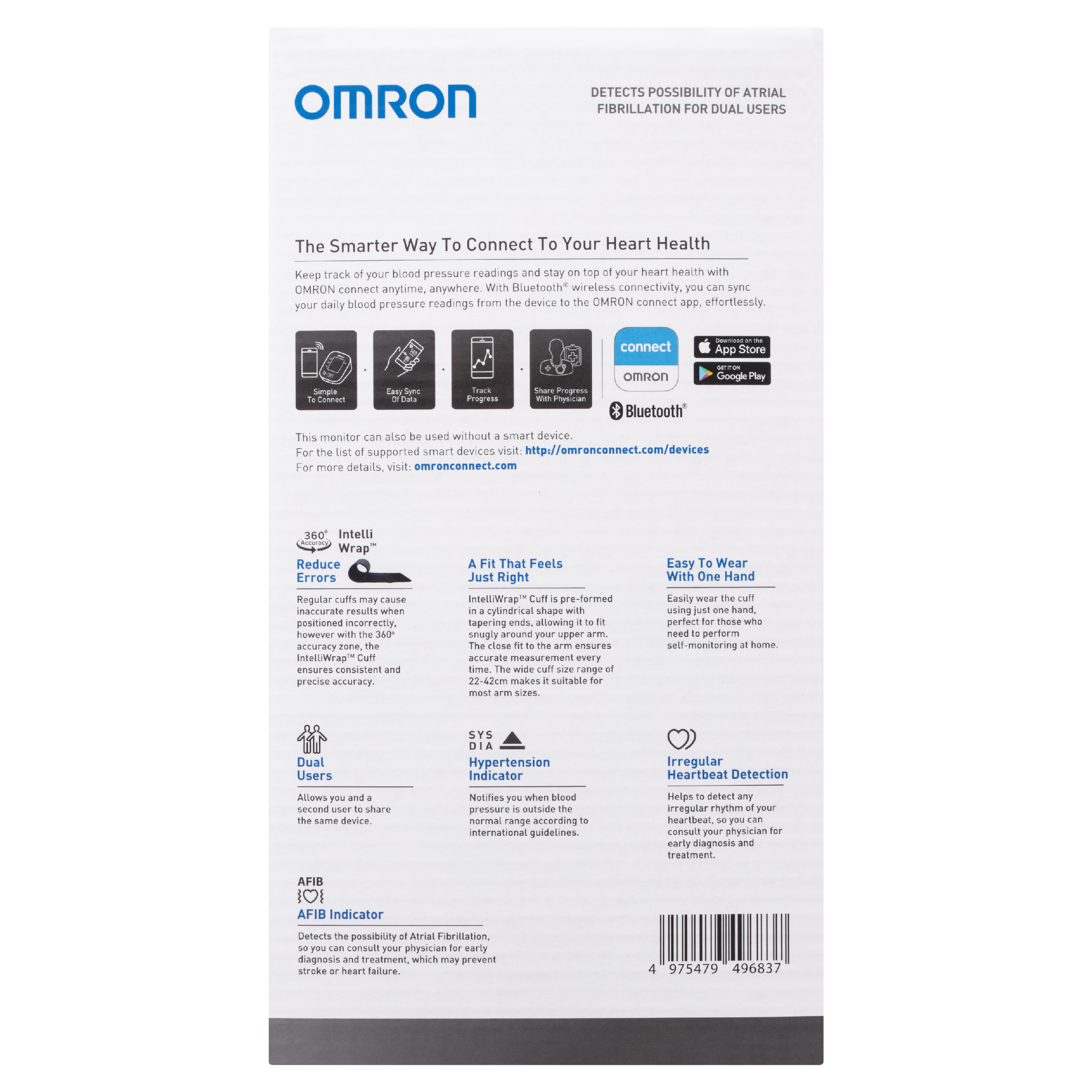 OMRON BLOOD PRESSURE MONITOR PLUS AFIB HEM7361T - Image 3