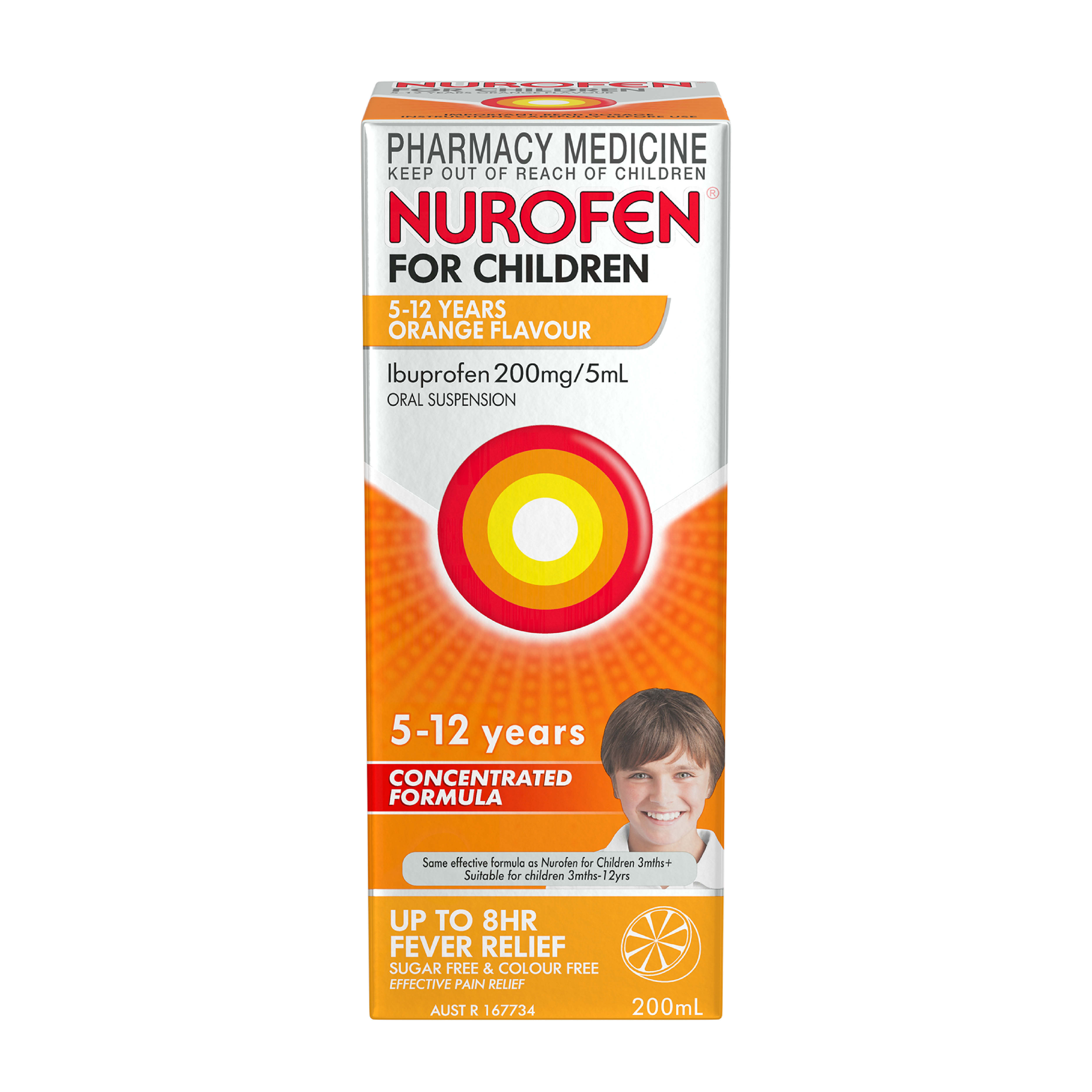 NUROFEN FOR CHILDREN 5 YEARS - 12 YEARS ORANGE 200ML - Image 2
