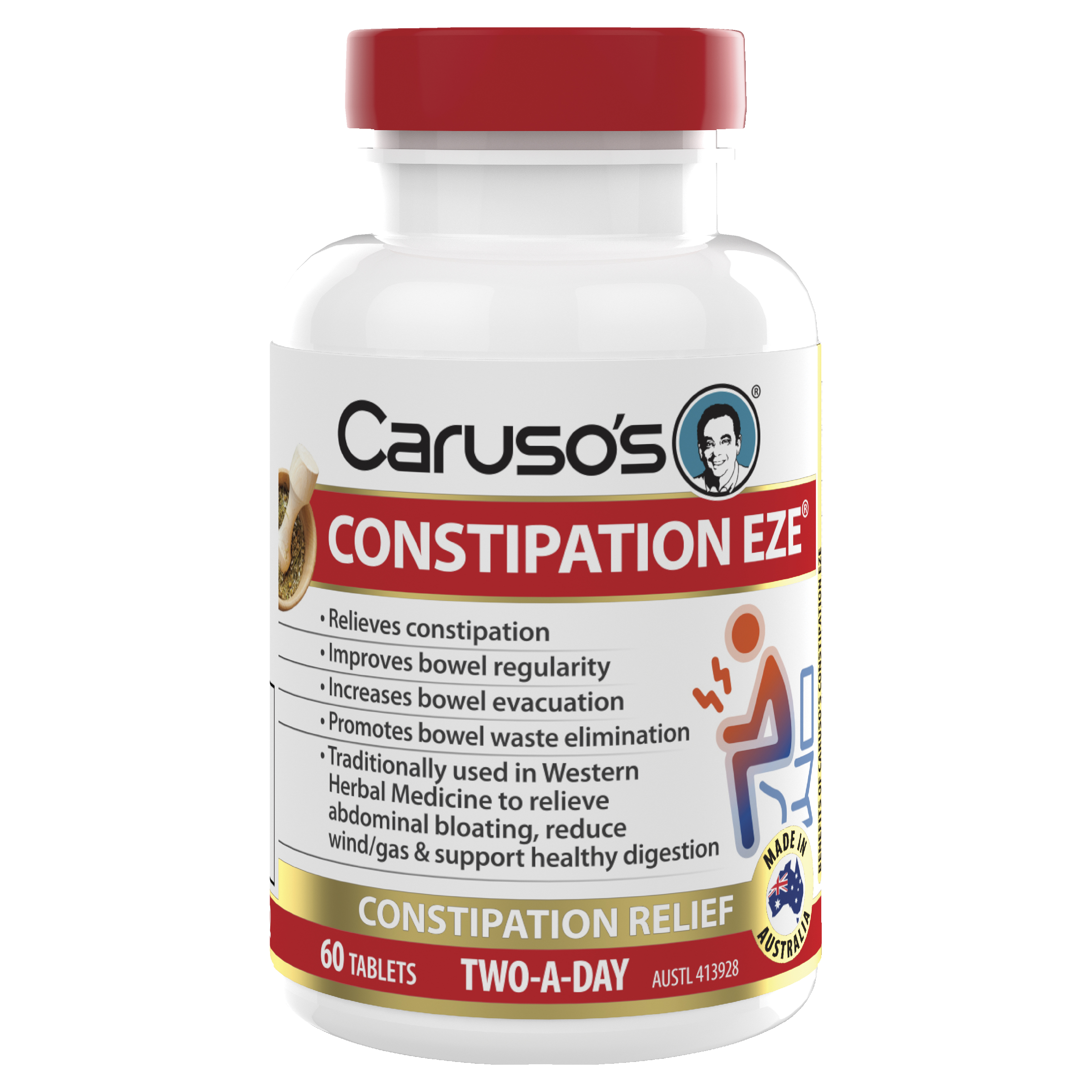 CARUSOS CONSTIPATION EZE 60 TABLETS