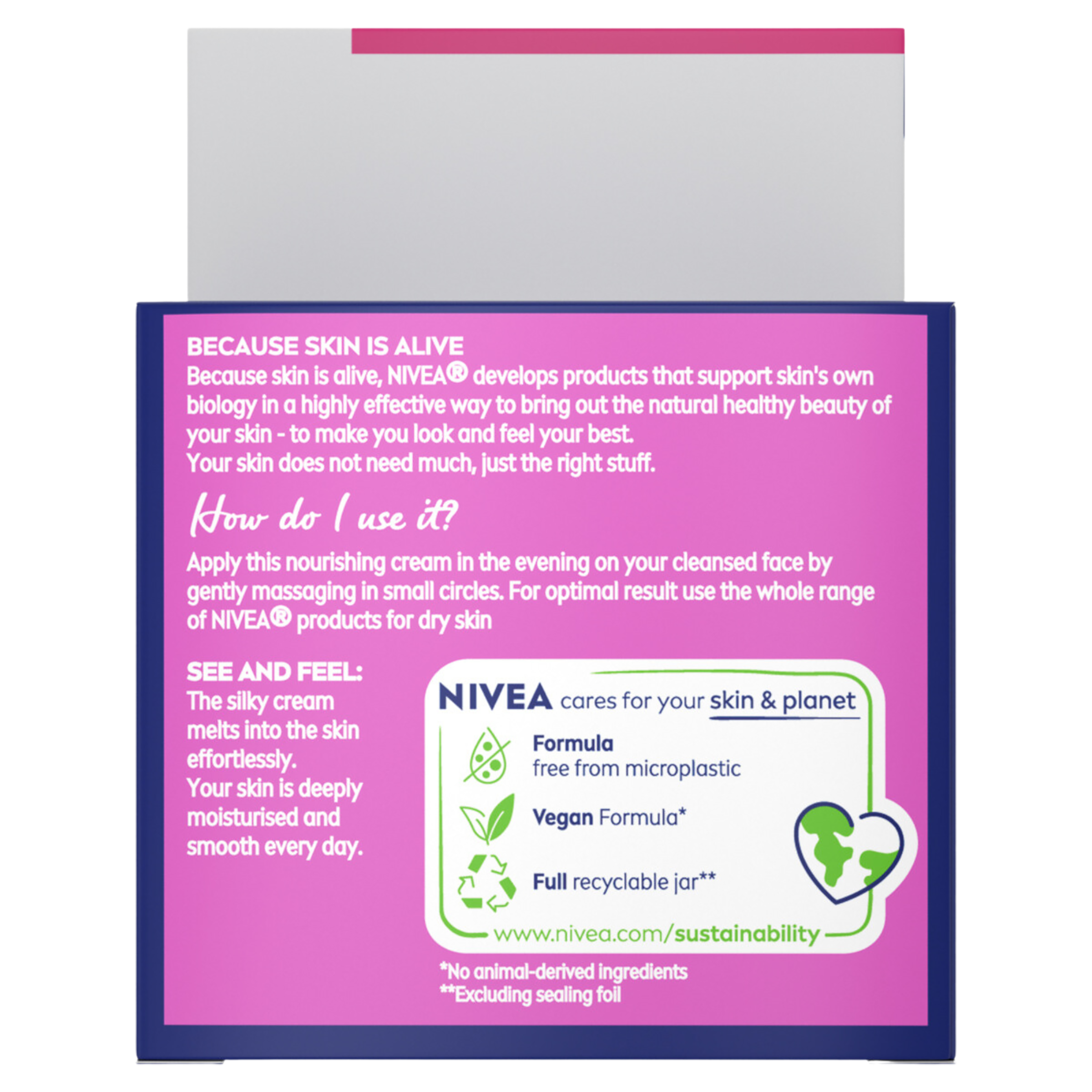 NIVEA DAILY ESSENTIALS  NIGHT CREAM DRY & SENSITIVE 50ML - Image 2