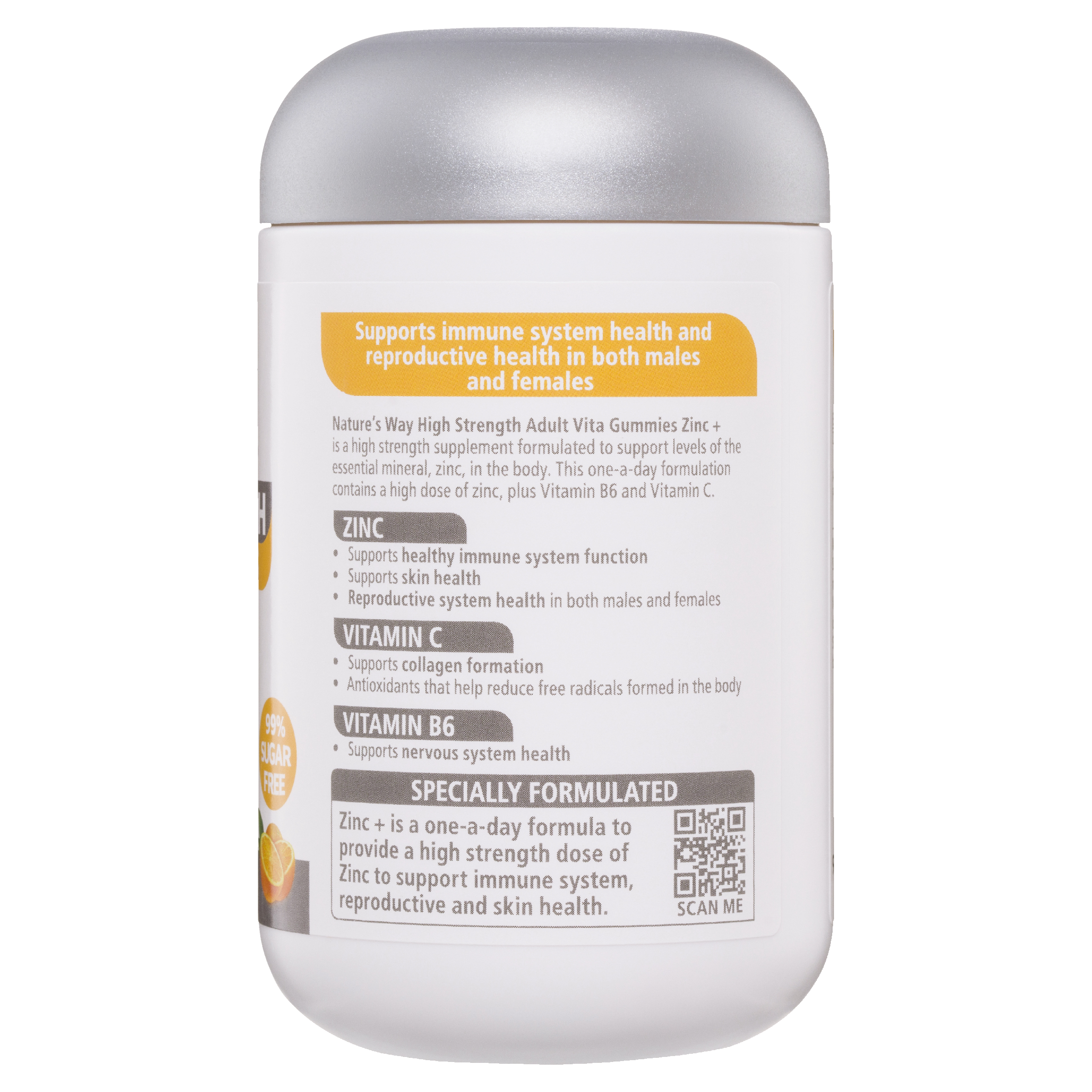 NATURES WAY HIGH STRENGTH ZINC + GUMMIES 60 - Image 2