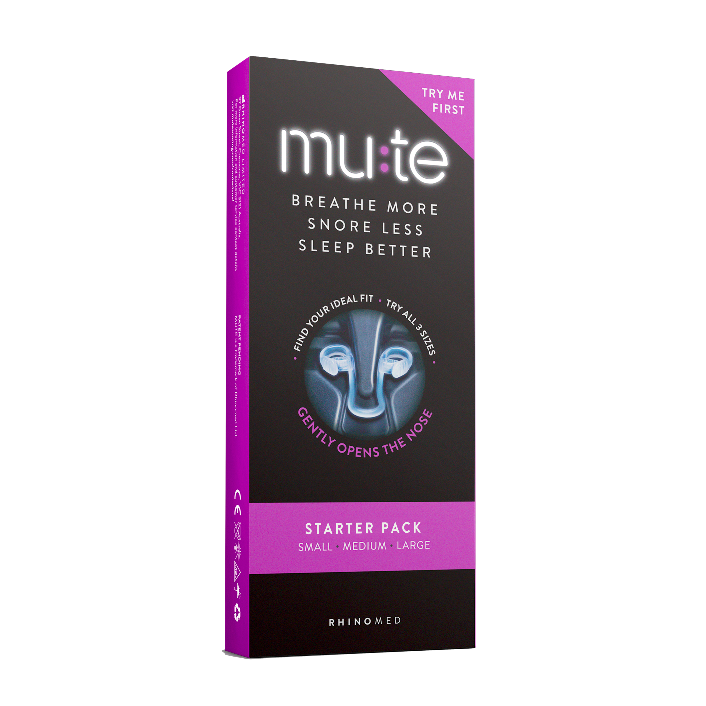 MUTE NASAL DEVICE TRIAL 3 PACK