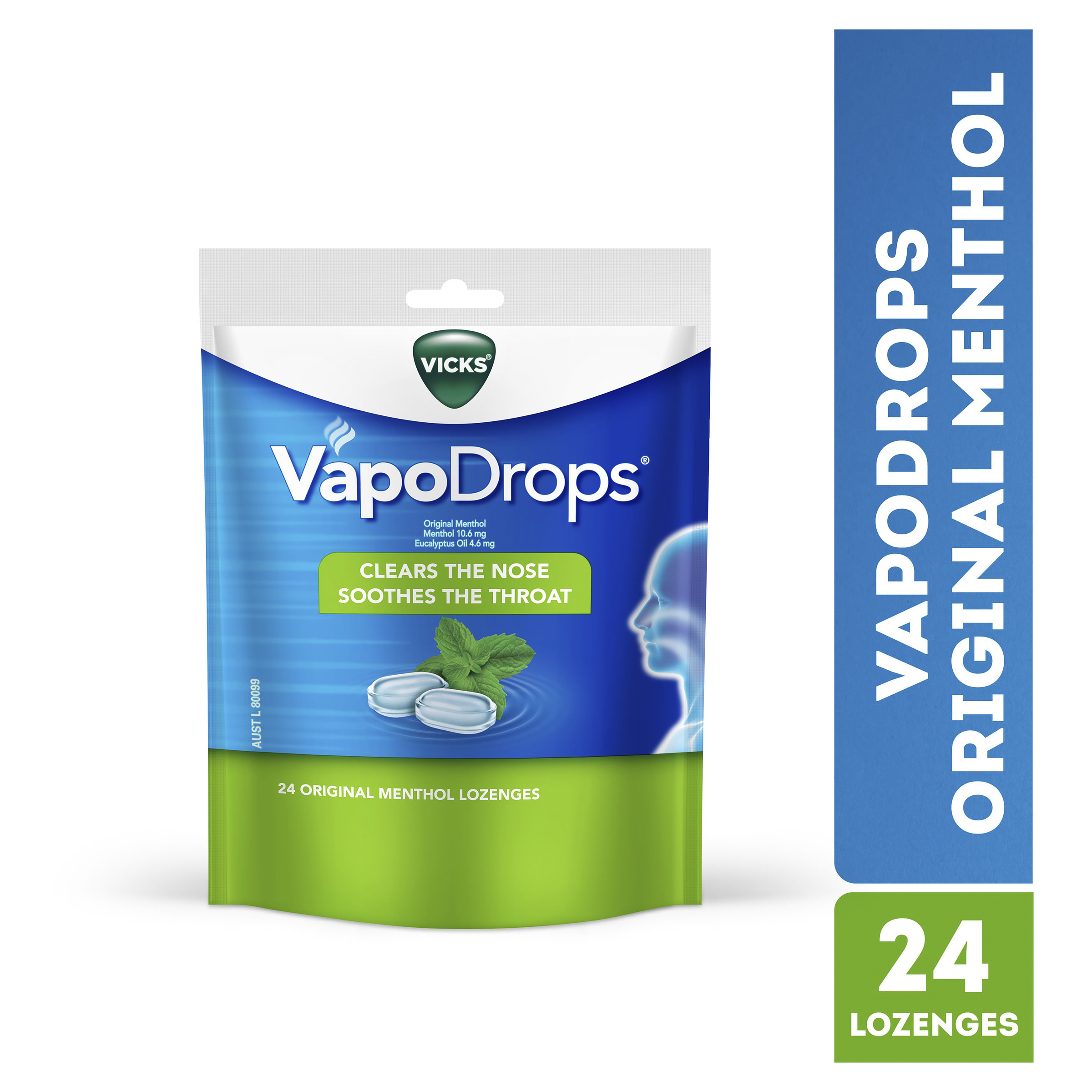 VICKS VAPODROPS ORIGINAL MENTHOL 24 PACK - Image 5