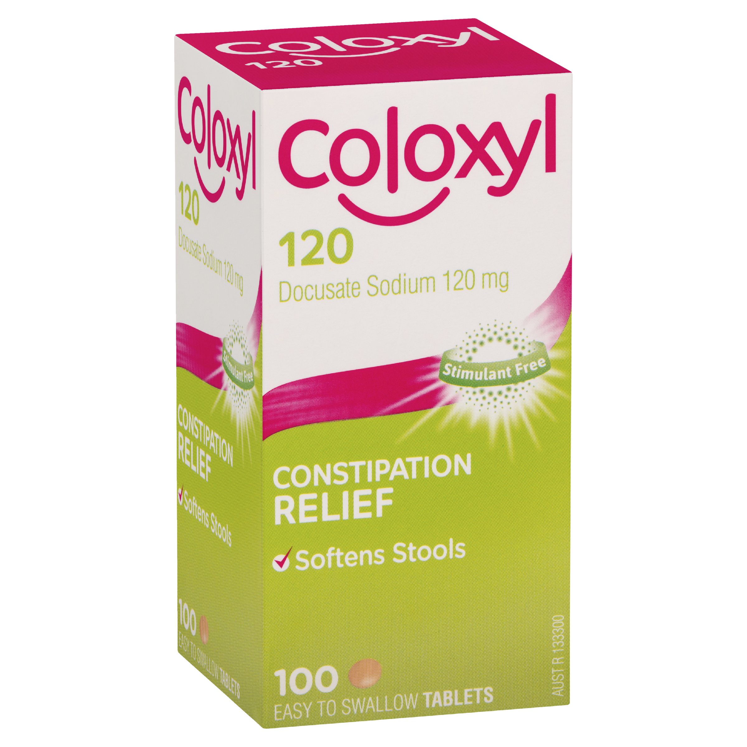 COLOXYL CONSTIPATION RELIEF 120MG 100 TABLETS