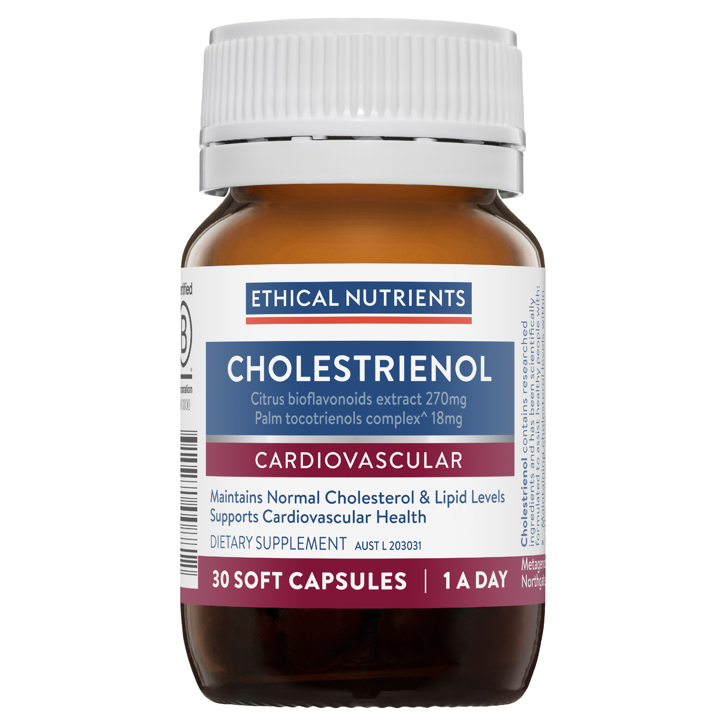 ETHICAL NUTRIENTS CHOLESTRIENOL 30 CAPSULES