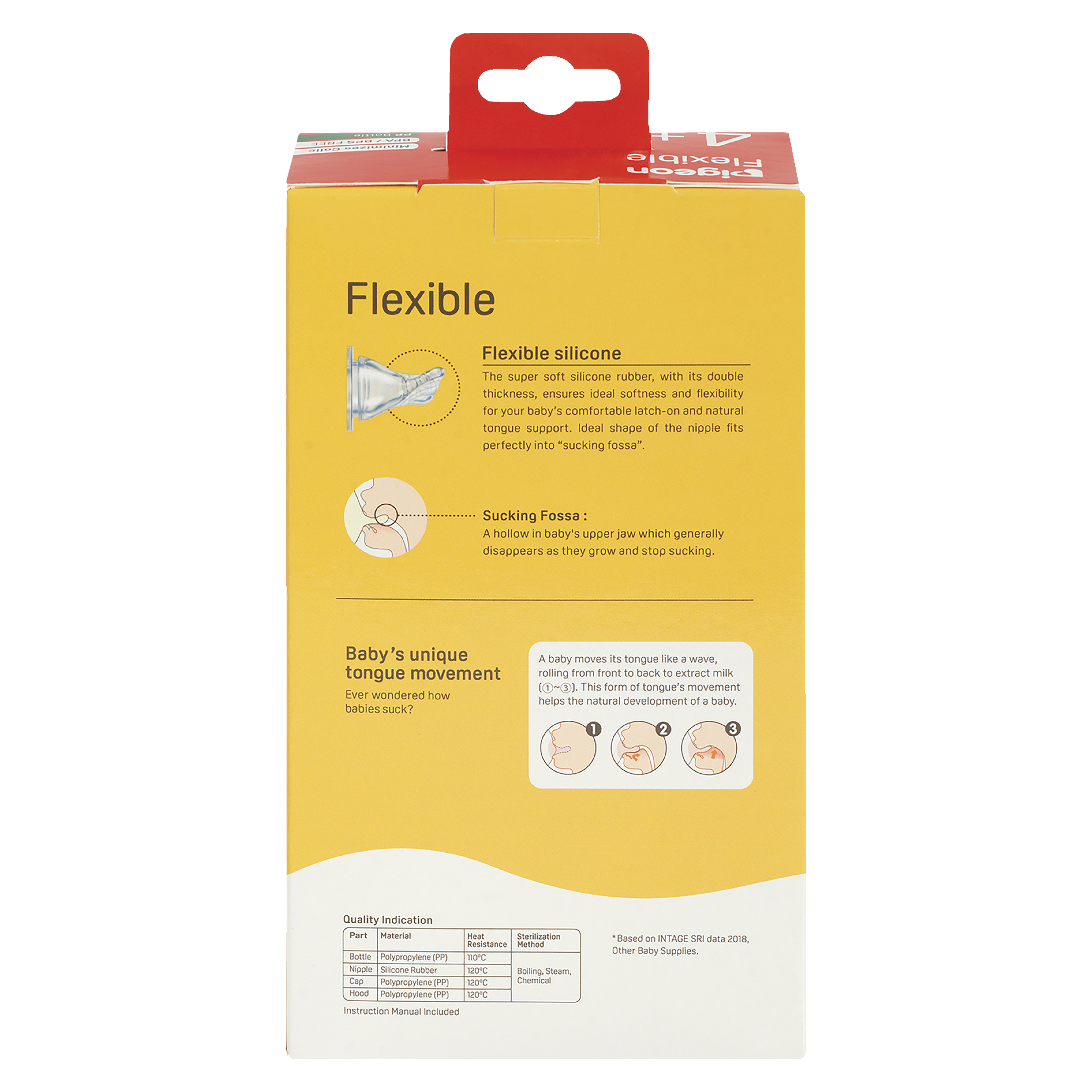 PIGEON BOTTLE SLIM NECK PERISTALTIC PP 240ML 2 PACK - Image 4