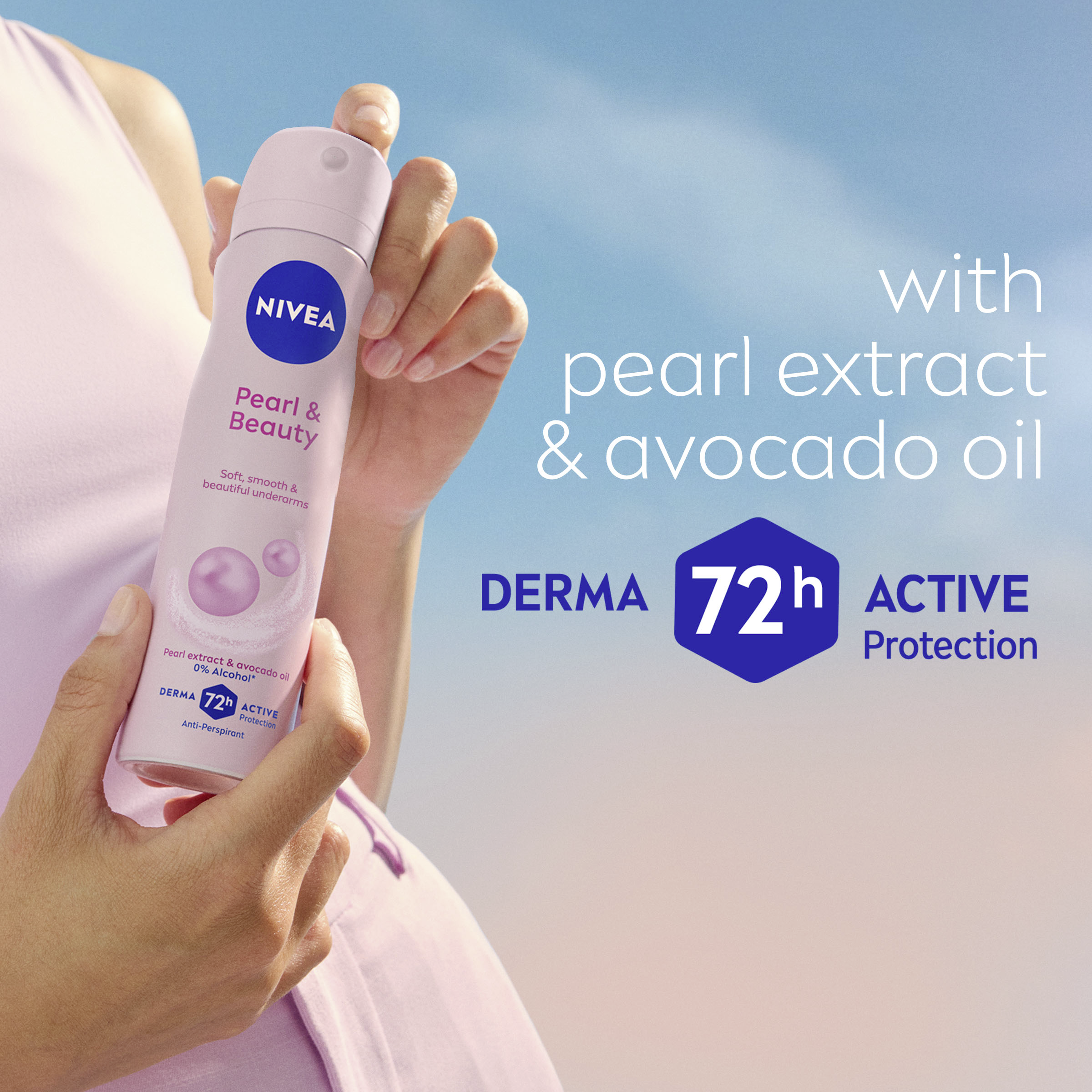 NIVEA WOMEN ANTIPERSPIRANT PEARL & BEAUTY 48H 250ML - Image 6
