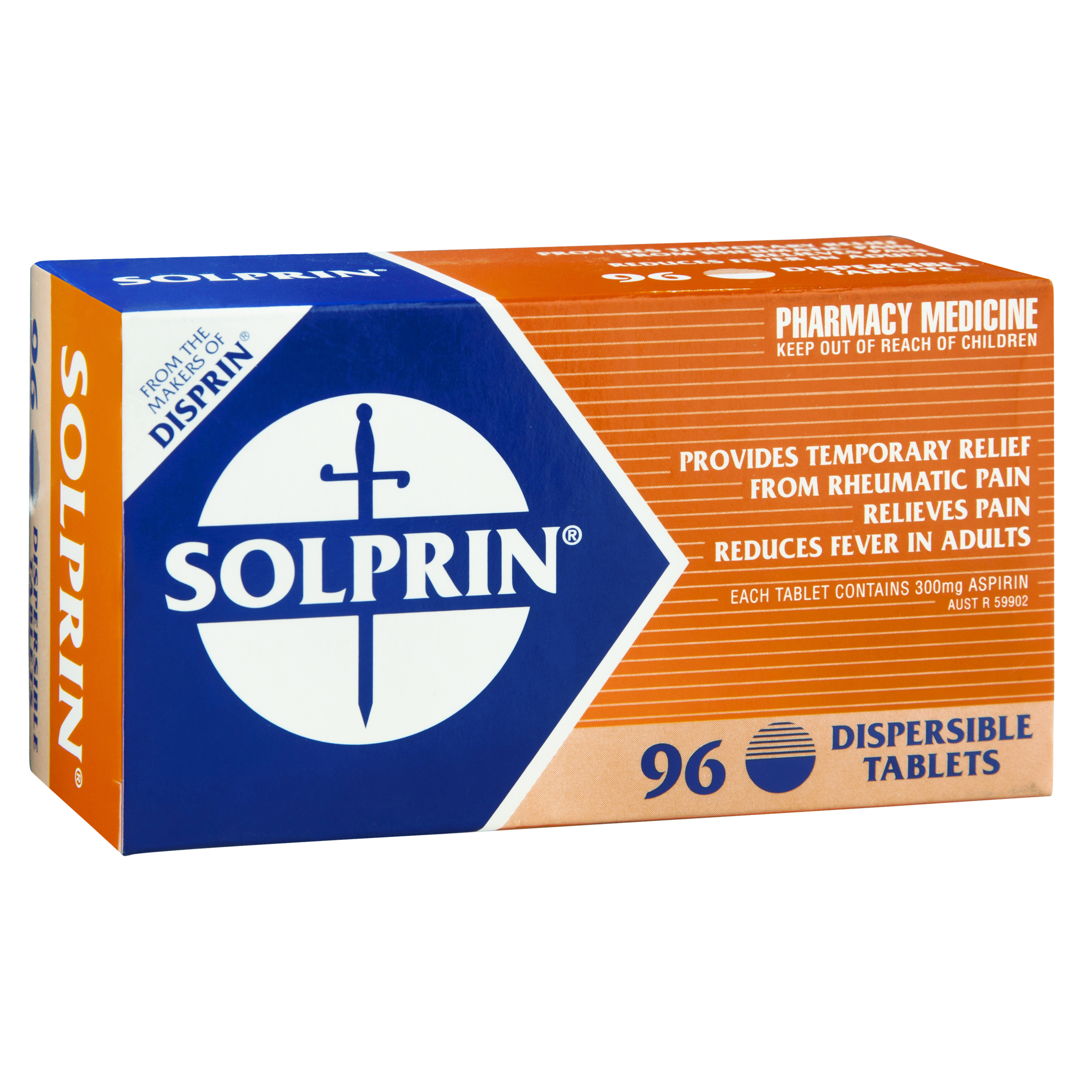 SOLPRIN ASPIRIN 300MG 96 TABLET