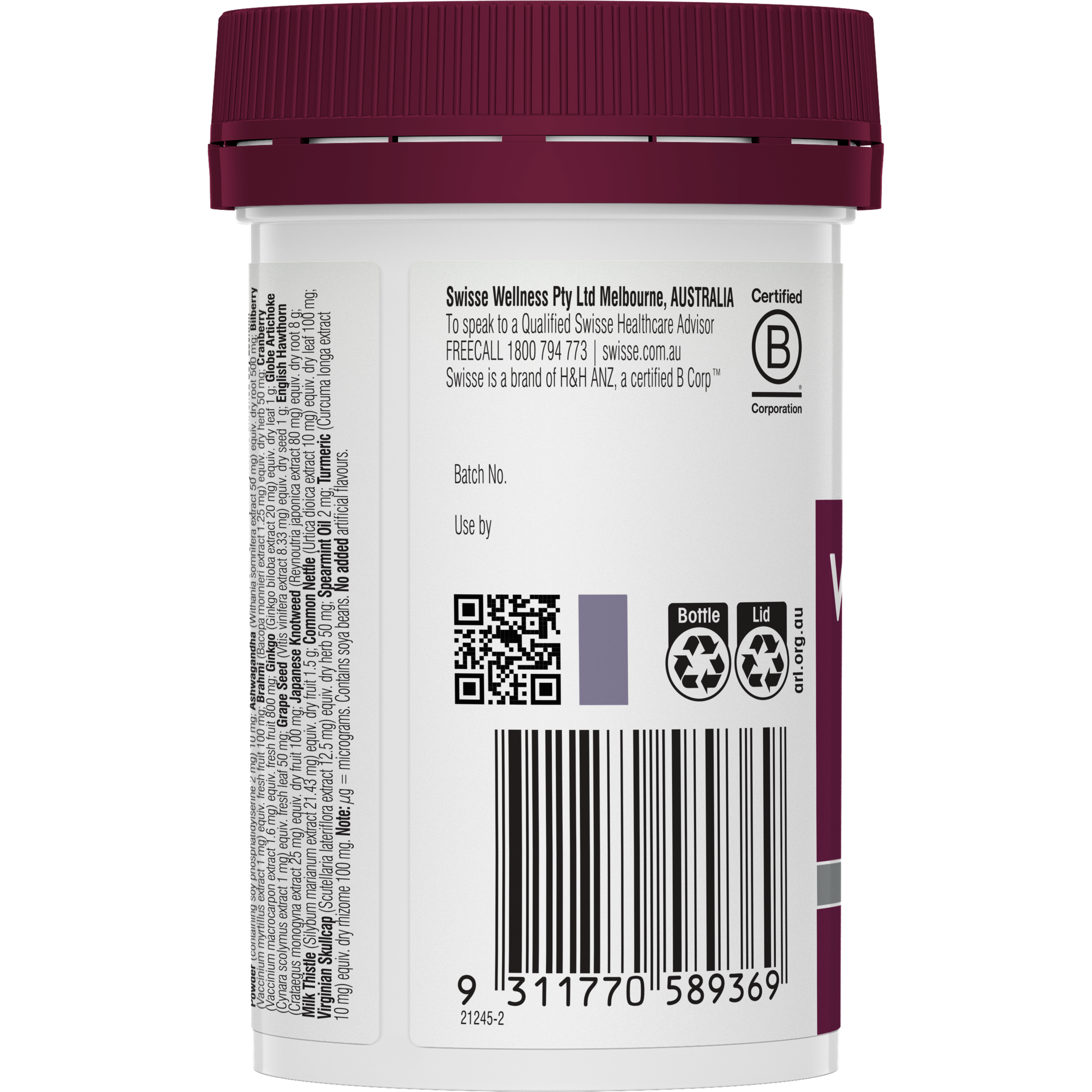 SWISSE ULTIVITE WOMEN 65+ TABLETS 60 - Image 4