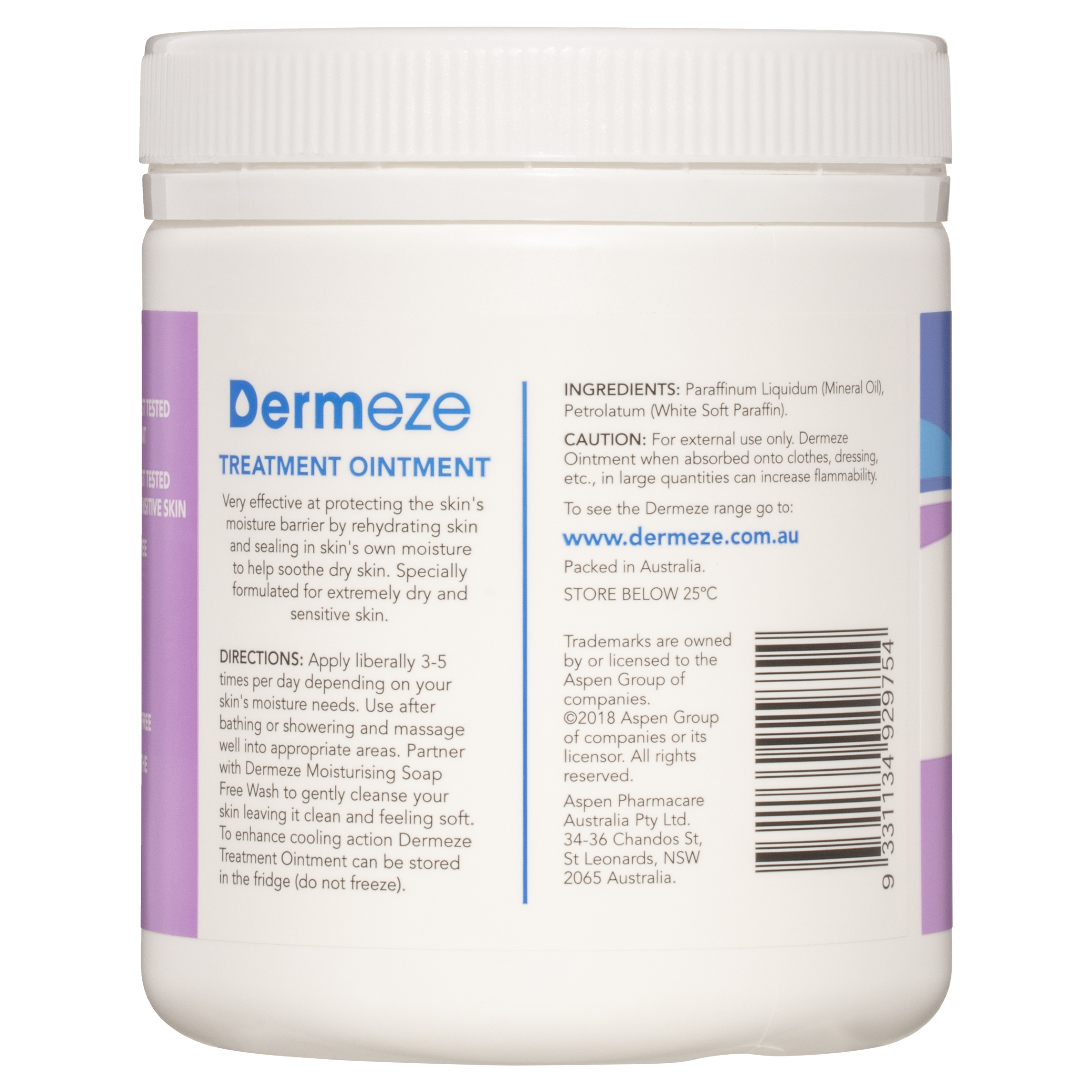 DERMEZE TREATMENT OINTMENT 500G - Image 2