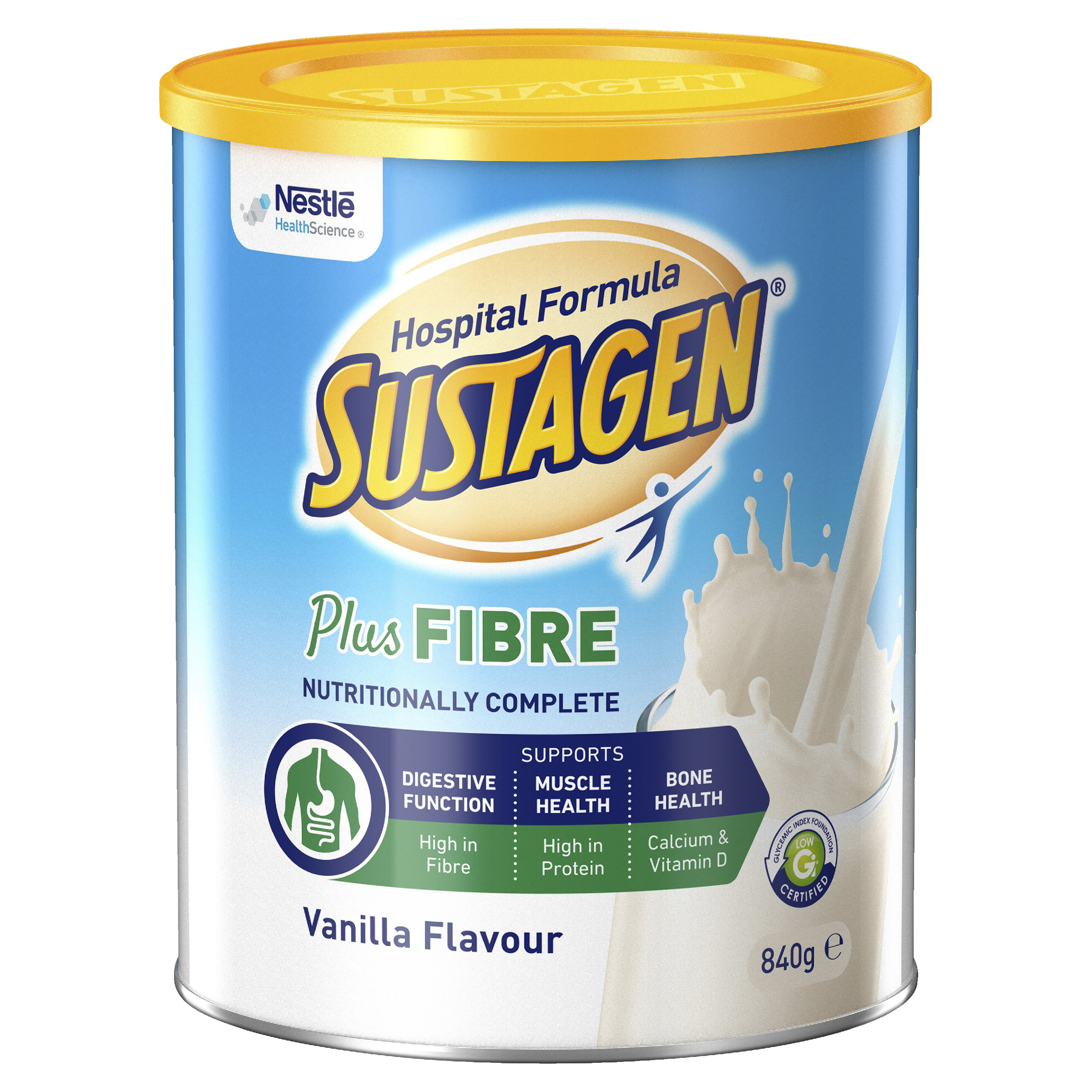 SUSTAGEN HOSPITAL FORMULA PLUS FIBRE VANILLA POWDER 840G