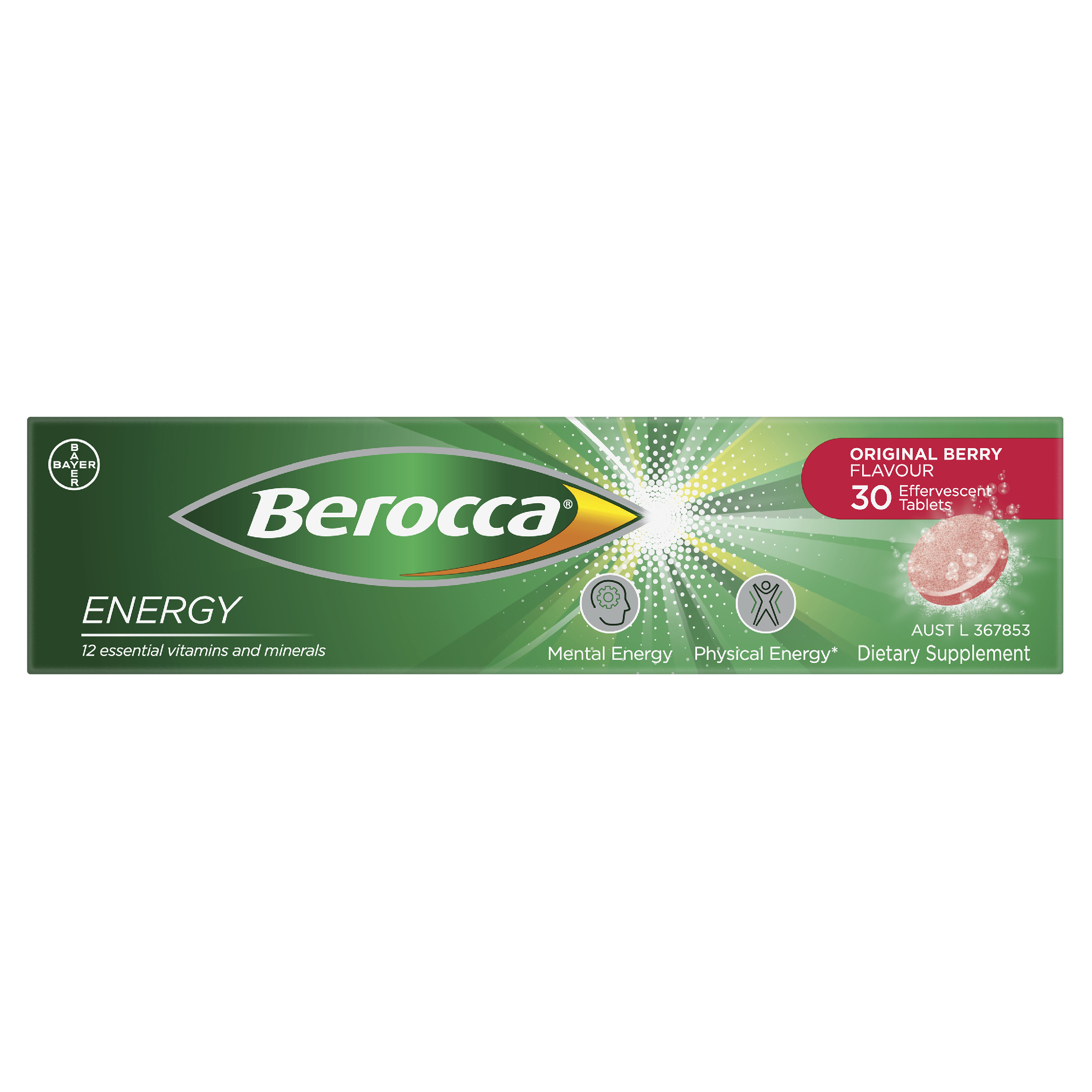 BEROCCA EFFERVESCENT ORIGINAL BERRY 30 TABLETS - Image 5
