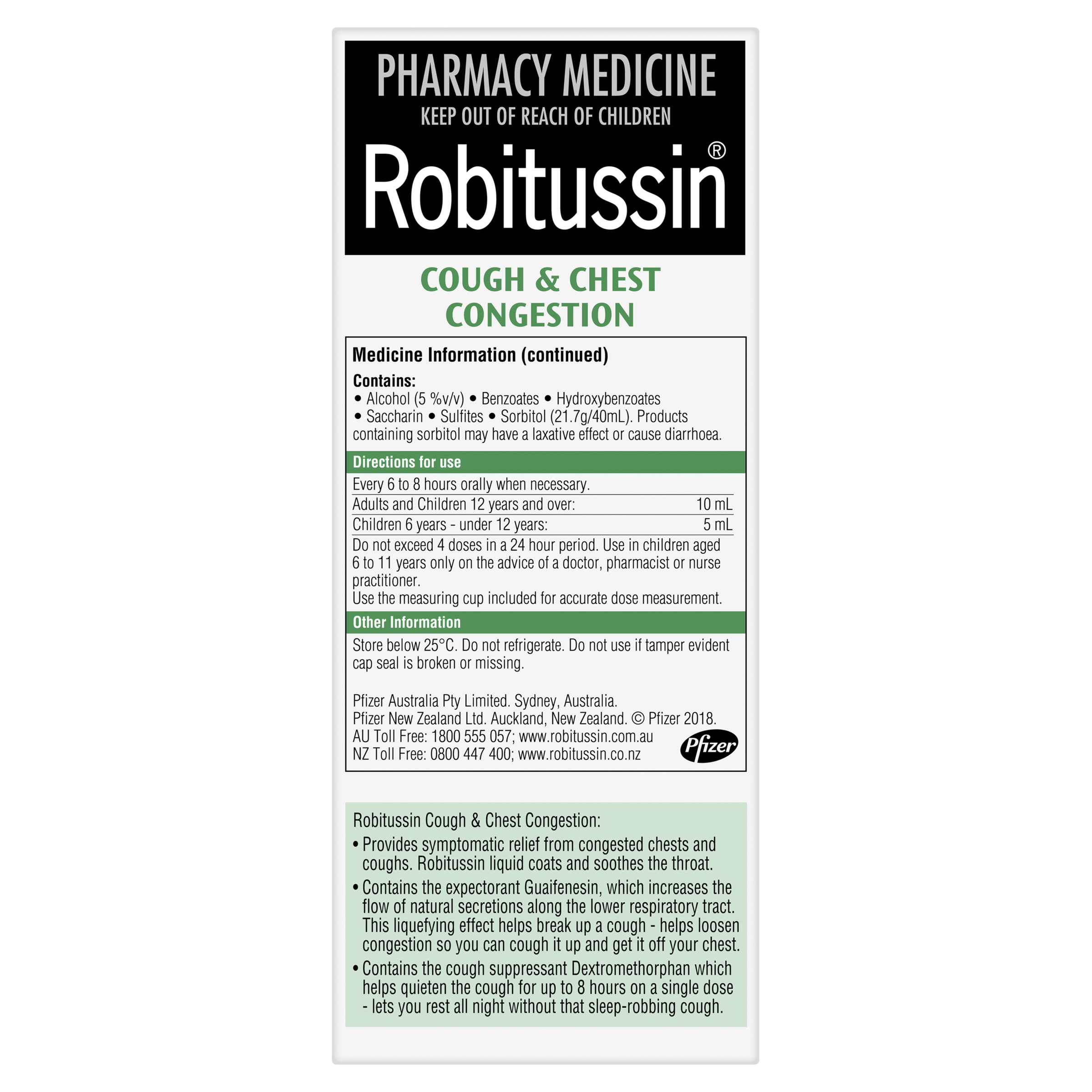 ROBITUSSIN COUGH & CHEST CONGESTION 200ML - Image 6