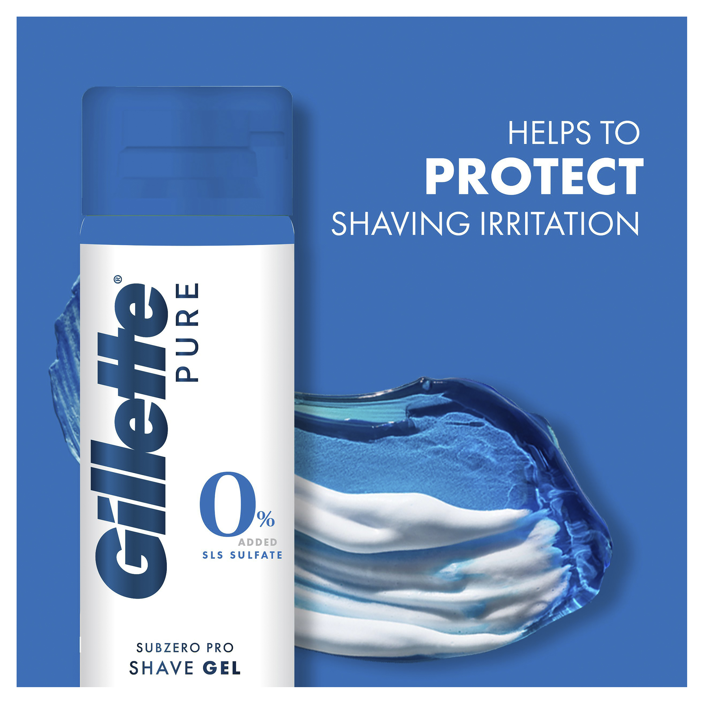 GILLETTE MENS PRO ICY COOL MENTHOL SHAVE GEL 195G - Image 2