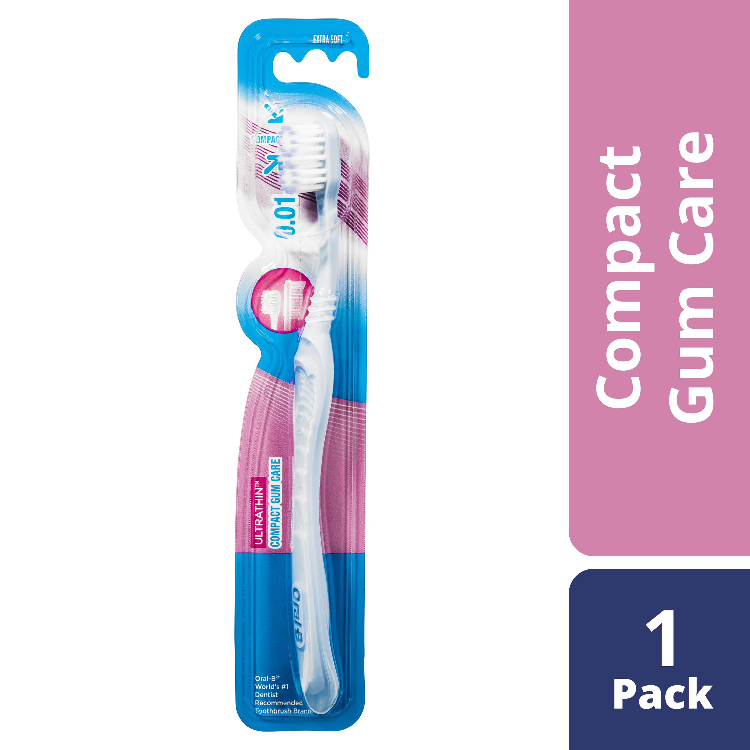 ORAL-B TOOTHBRUSH COMPACT GUM CARE ULTRATHIN EXTRA SOFT 1 PACK - Image 10