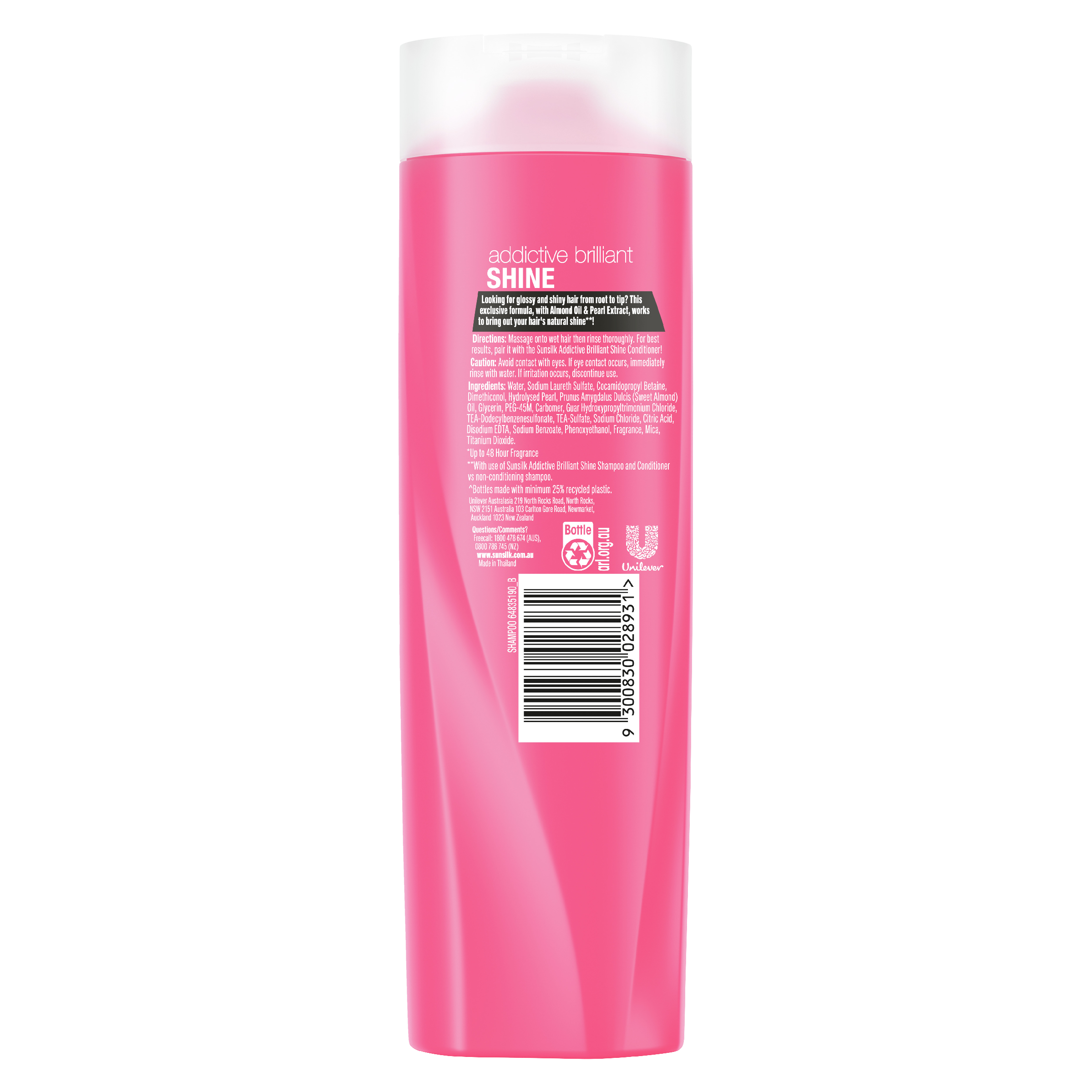 SUNSILK SHAMPOO ADDICTIVE BRILLIANT SHINE 350ML - Image 2