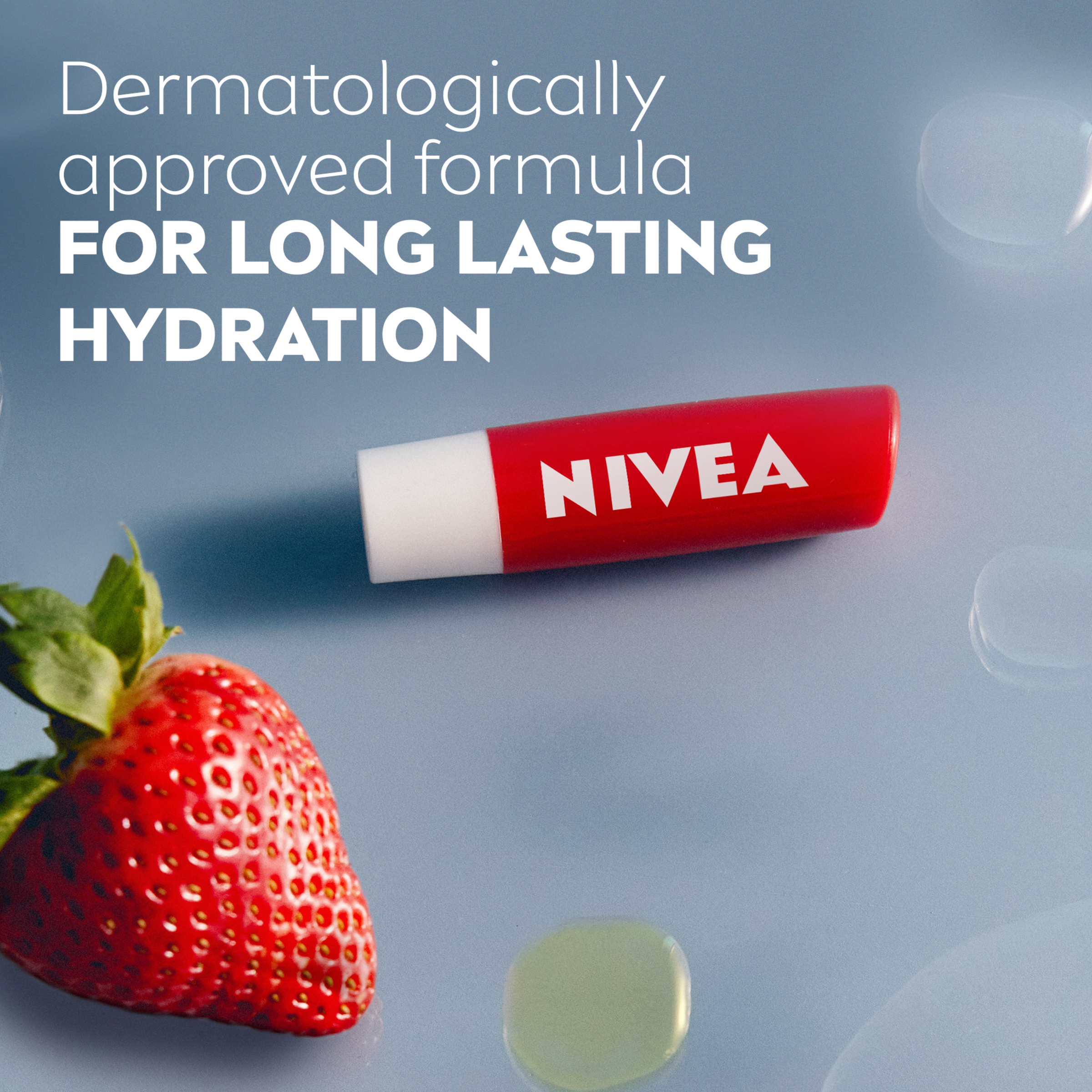 NIVEA LIP BALM STICK STRAWBERRY SHINE 4.8G - Image 6
