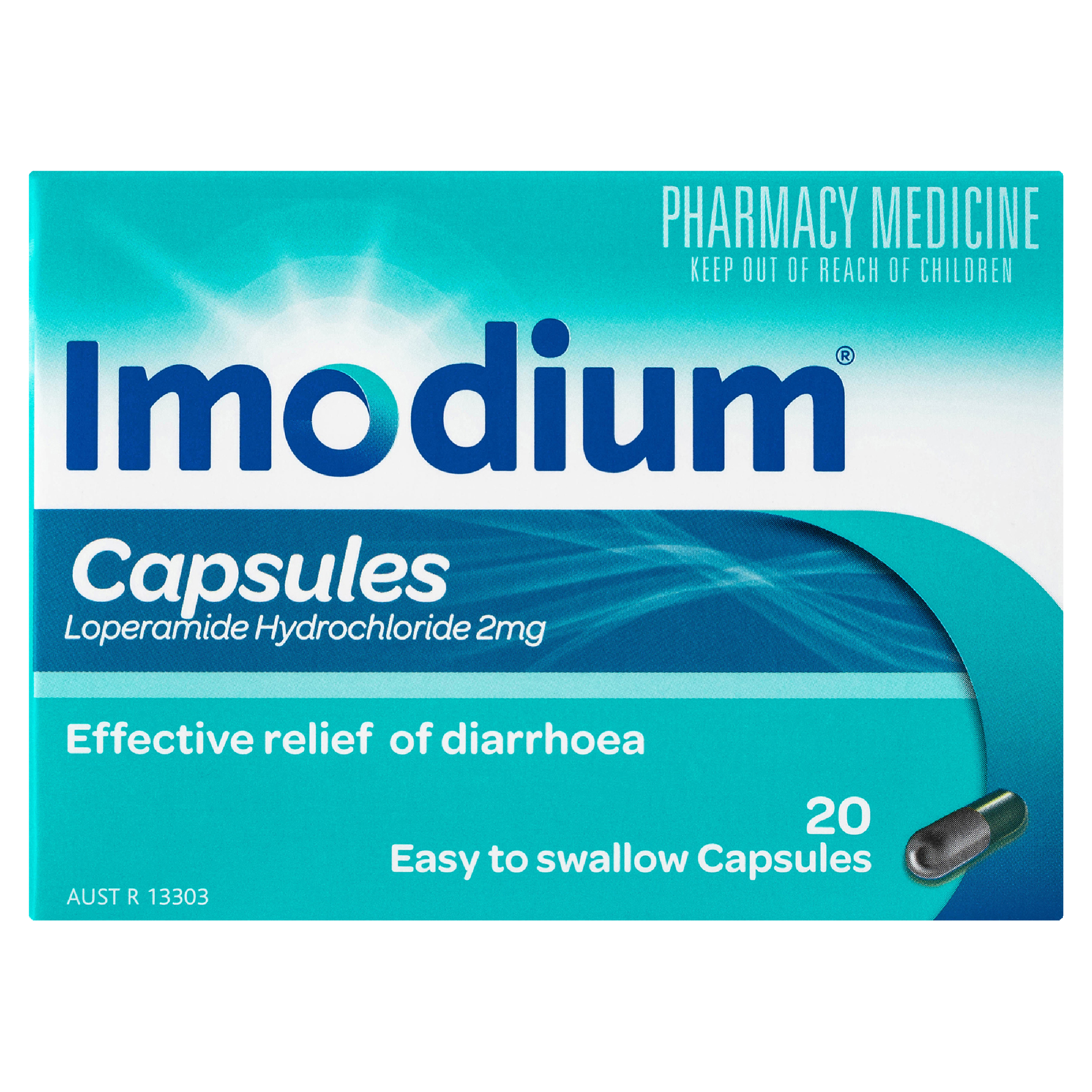IMODIUM DIARRHOEA RELIEF 20 CAPSULES - Image 2