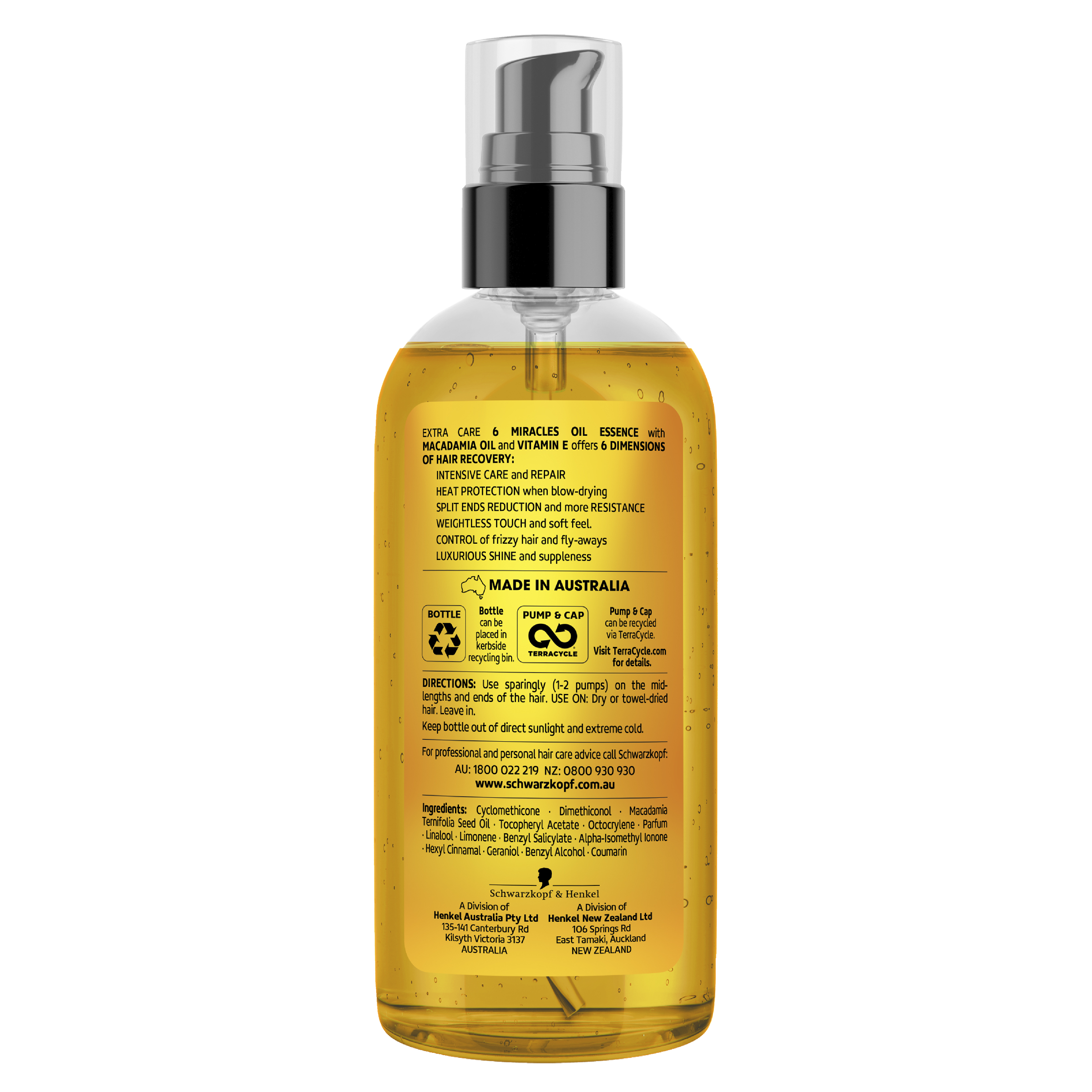 SCHWARZKOPF EXTRA CARE 6 MIRACLES OIL TREATMENT 100ML - Image 6