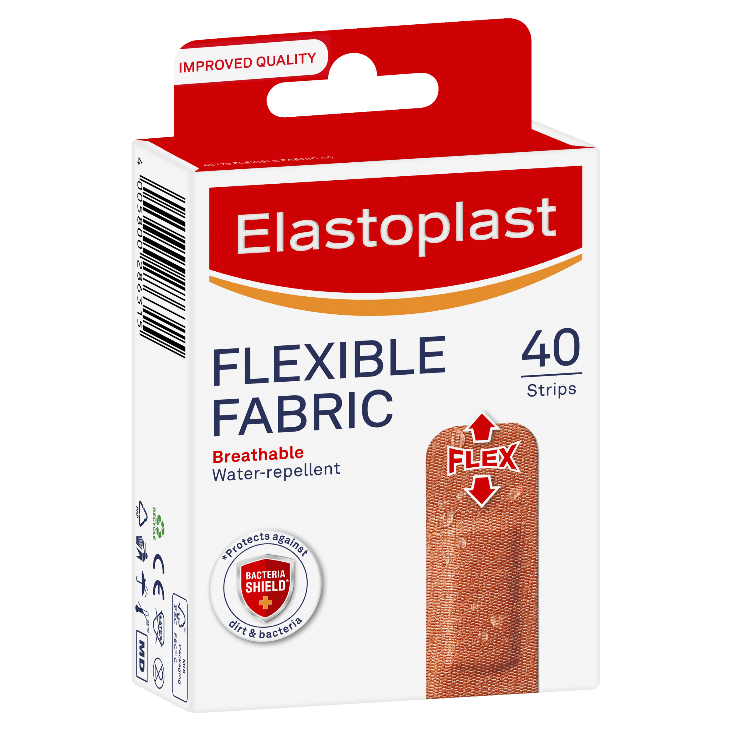 ELASTOPLAST FLEXIBLE FABRIC STRIPS 40 PACK - Image 8