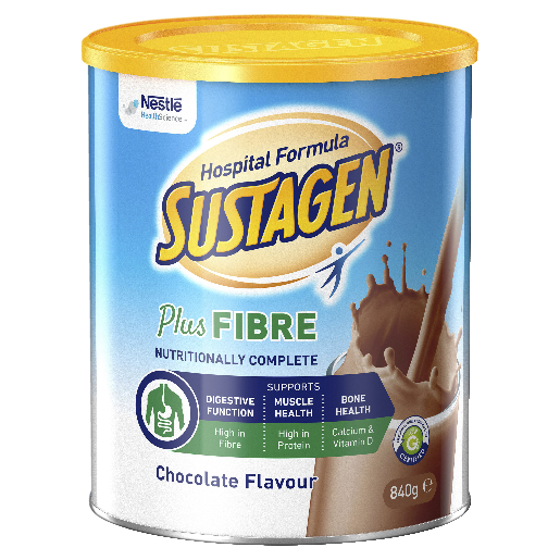 SUSTAGEN HOSPITAL FORMULA PLUS FIBRE CHOCOLATE POWDER 840G